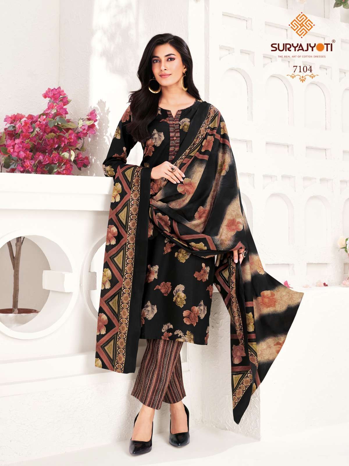 SURYAJYOTI TRENDY COTTON VOL 71 STITCHED COLLECTION	