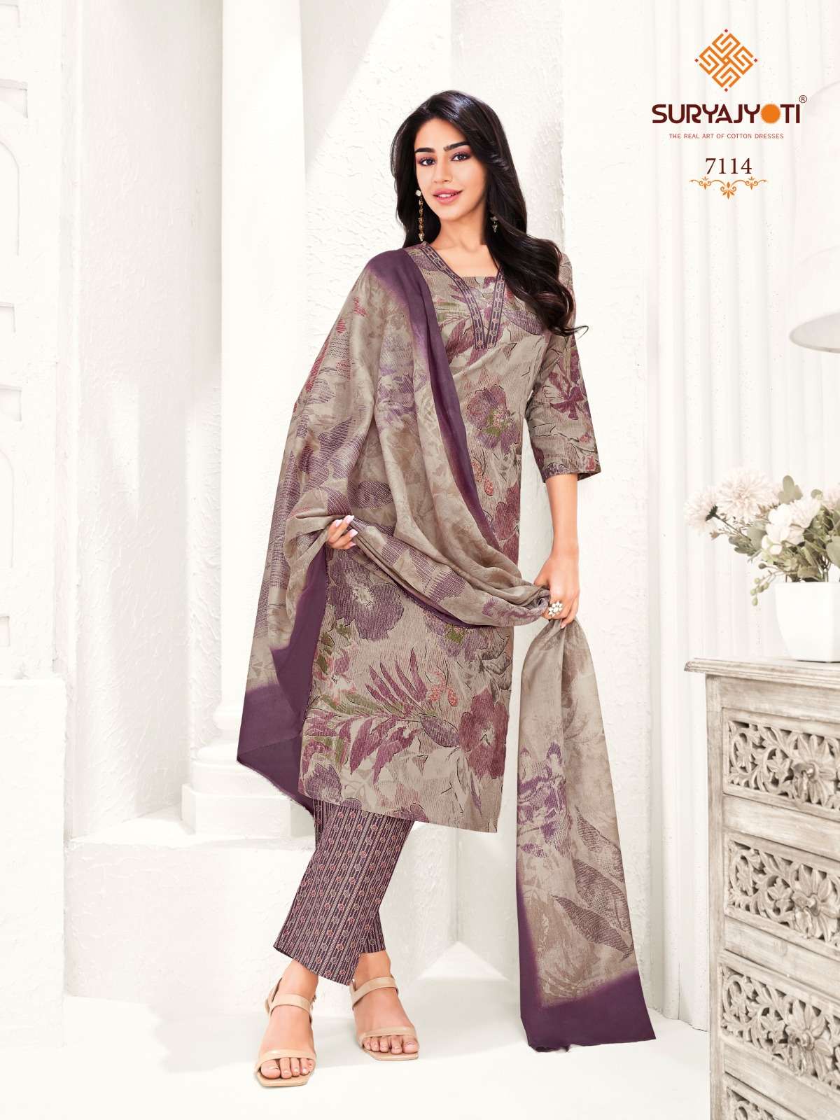 SURYAJYOTI TRENDY COTTON VOL 71 STITCHED COLLECTION	