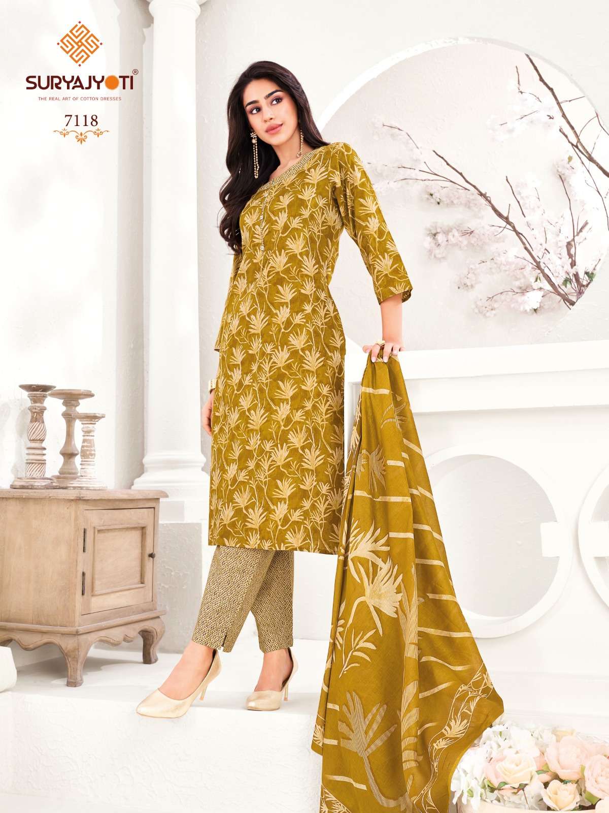 SURYAJYOTI TRENDY COTTON VOL 71 STITCHED COLLECTION	