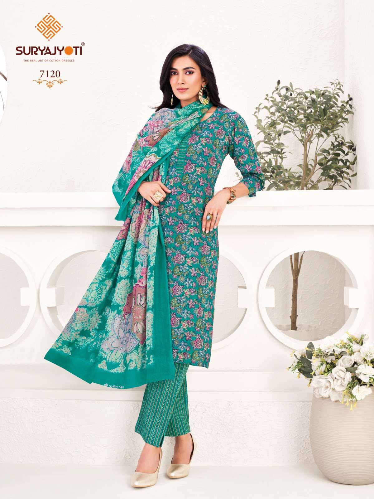 SURYAJYOTI TRENDY COTTON VOL 71 STITCHED COLLECTION	
