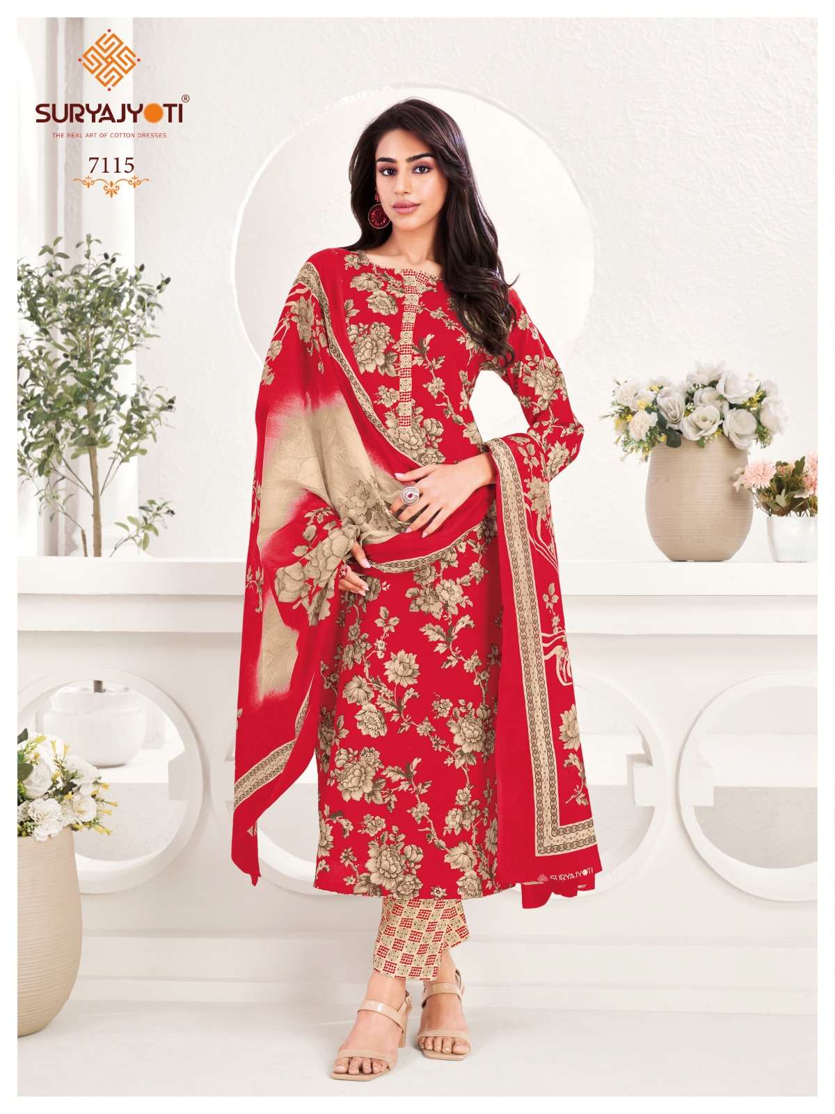 SURYAJYOTI TRENDY COTTON VOL 71 STITCHED COLLECTION	