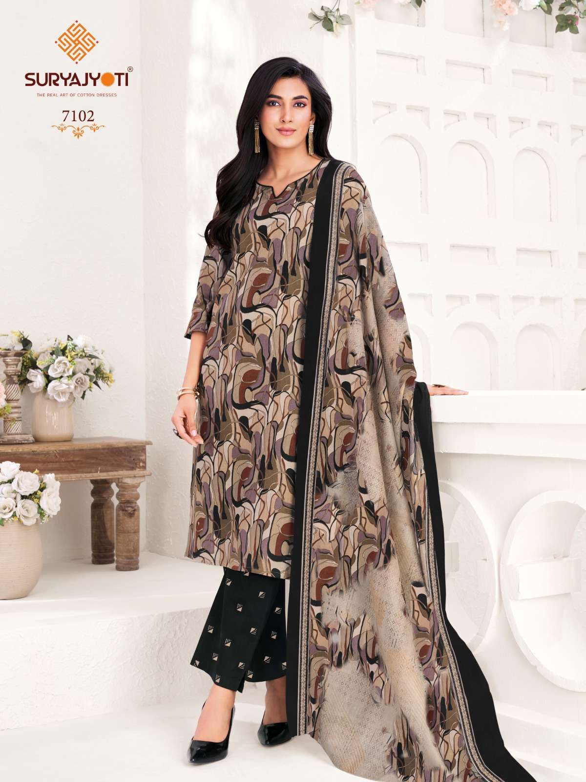 SURYAJYOTI TRENDY COTTON VOL 71 STITCHED COLLECTION	