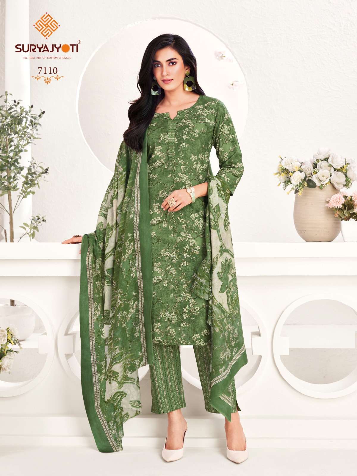 SURYAJYOTI TRENDY COTTON VOL 71 STITCHED COLLECTION	