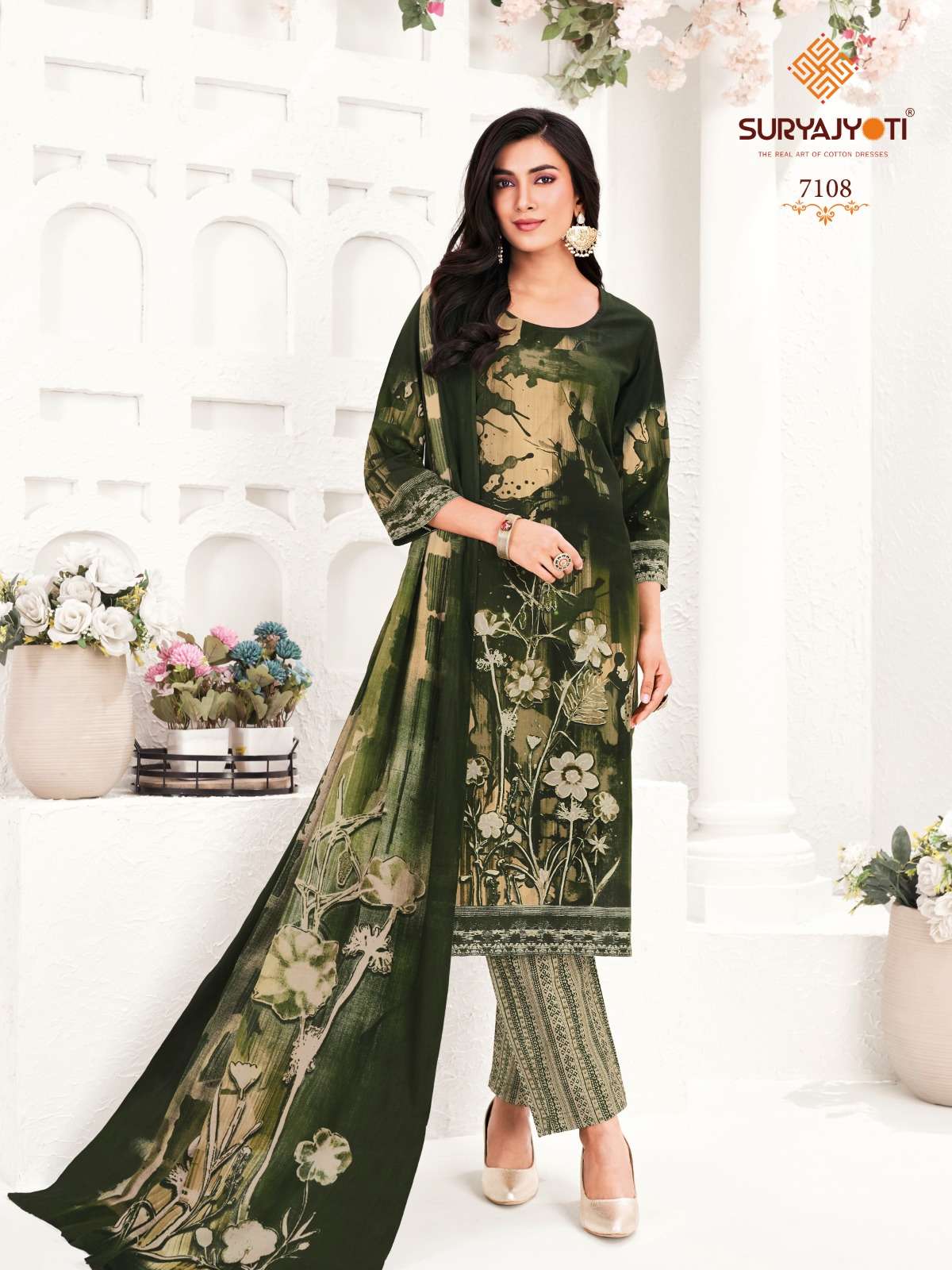 SURYAJYOTI TRENDY COTTON VOL 71 STITCHED COLLECTION	
