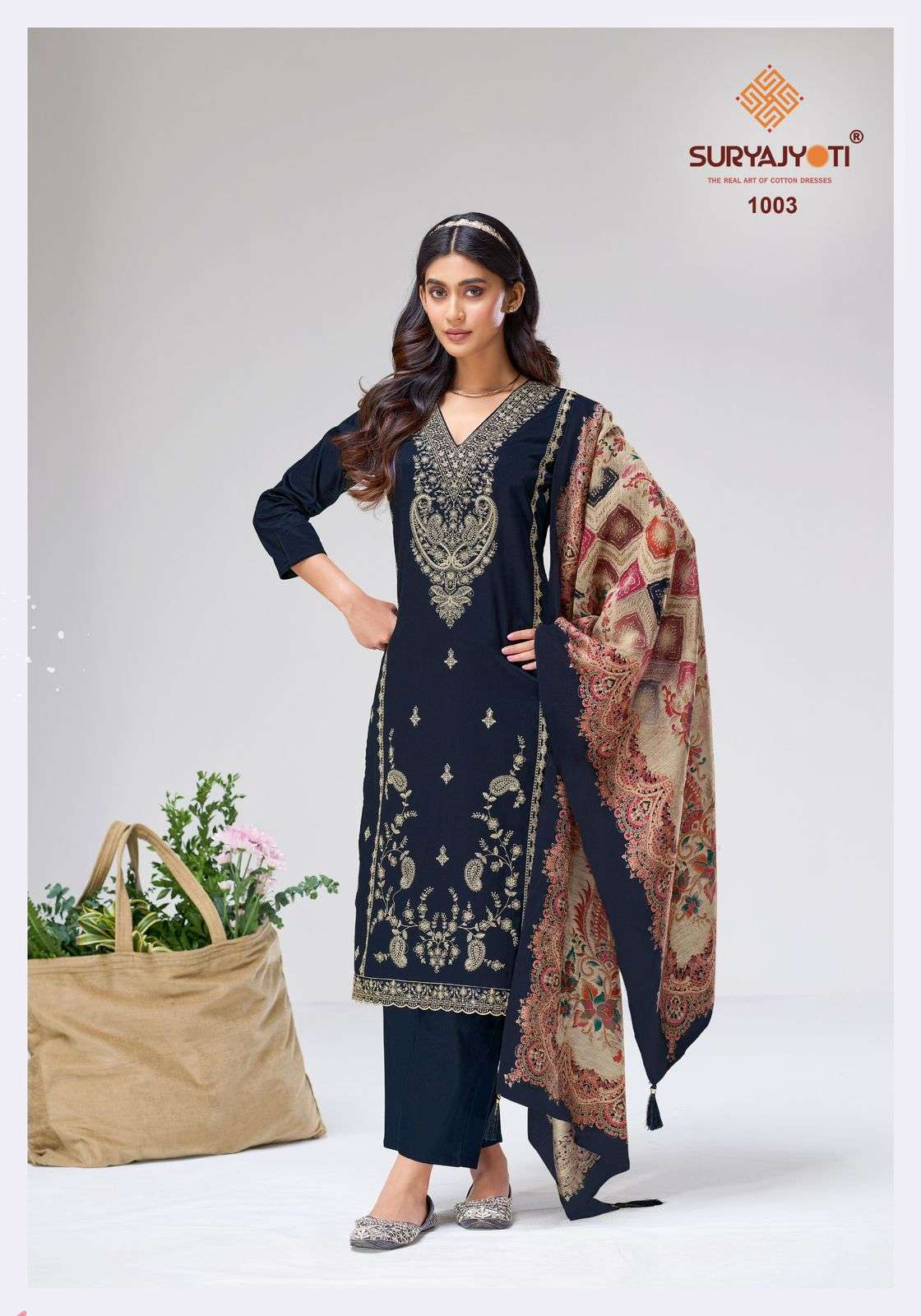 SURYAJYOTI ZAIRA VOL 1 JAM SATIN HEAVY EMBROIDERY DESIGNER WORK SUIT