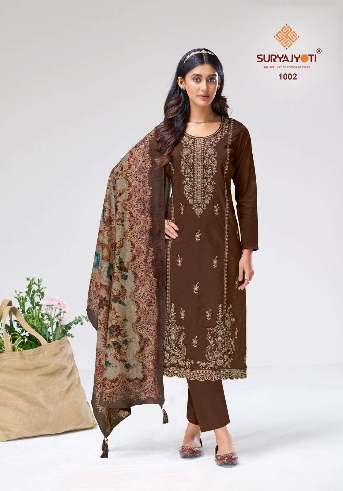 SURYAJYOTI ZAIRA VOL 1 JAM SATIN HEAVY EMBROIDERY DESIGNER WORK SUIT