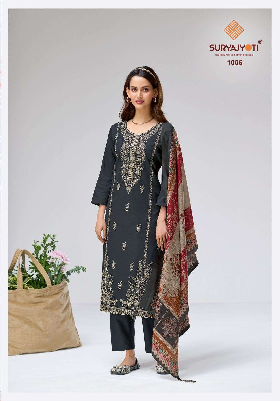 SURYAJYOTI ZAIRA VOL 1 JAM SATIN HEAVY EMBROIDERY DESIGNER WORK SUIT