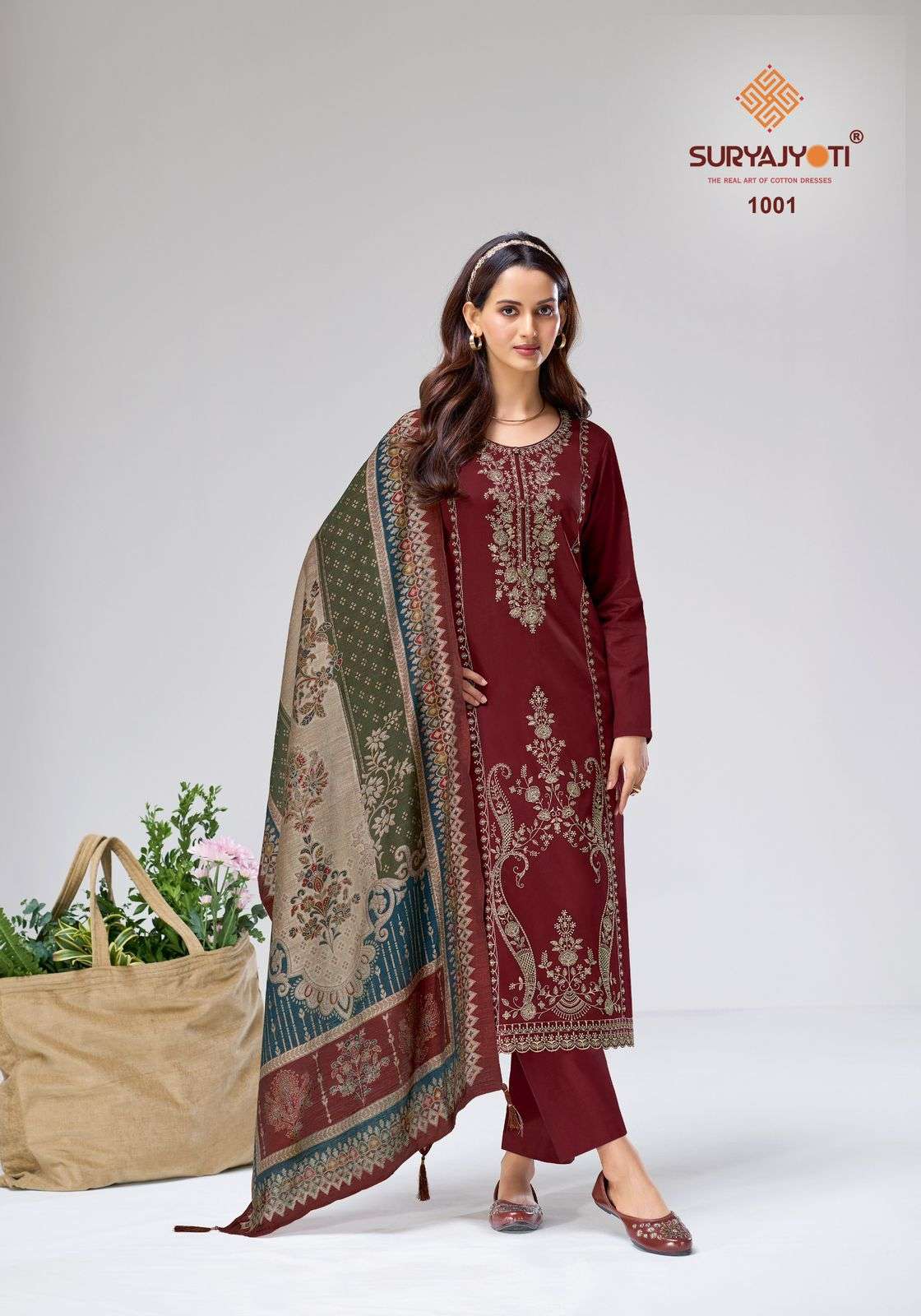 SURYAJYOTI ZAIRA VOL 1 JAM SATIN HEAVY EMBROIDERY DESIGNER WORK SUIT