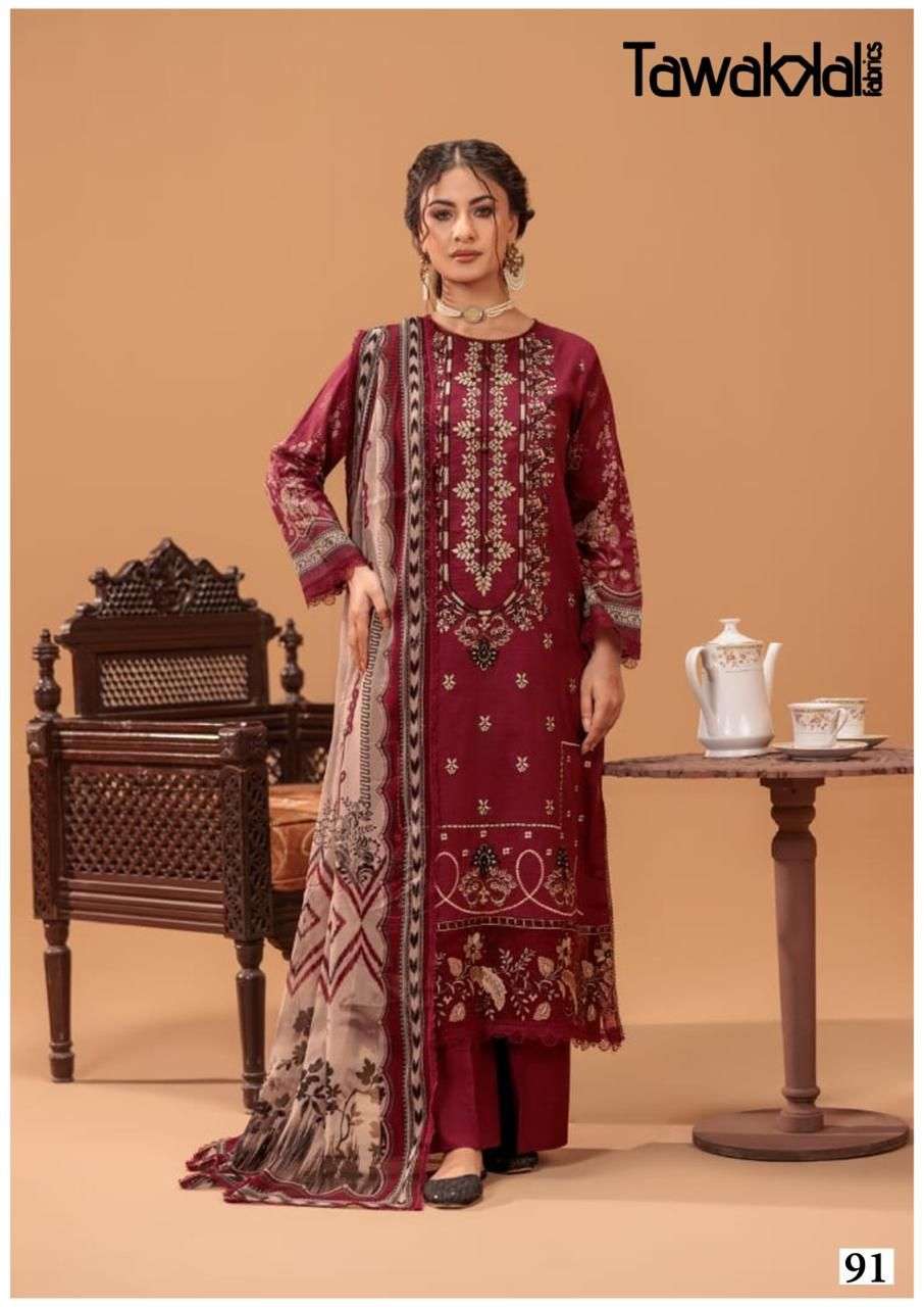 TAWAKKAL FABRICS MEHROZ LUXURY HEAVY COTTON READY MADE COLLECTION VOL 10 