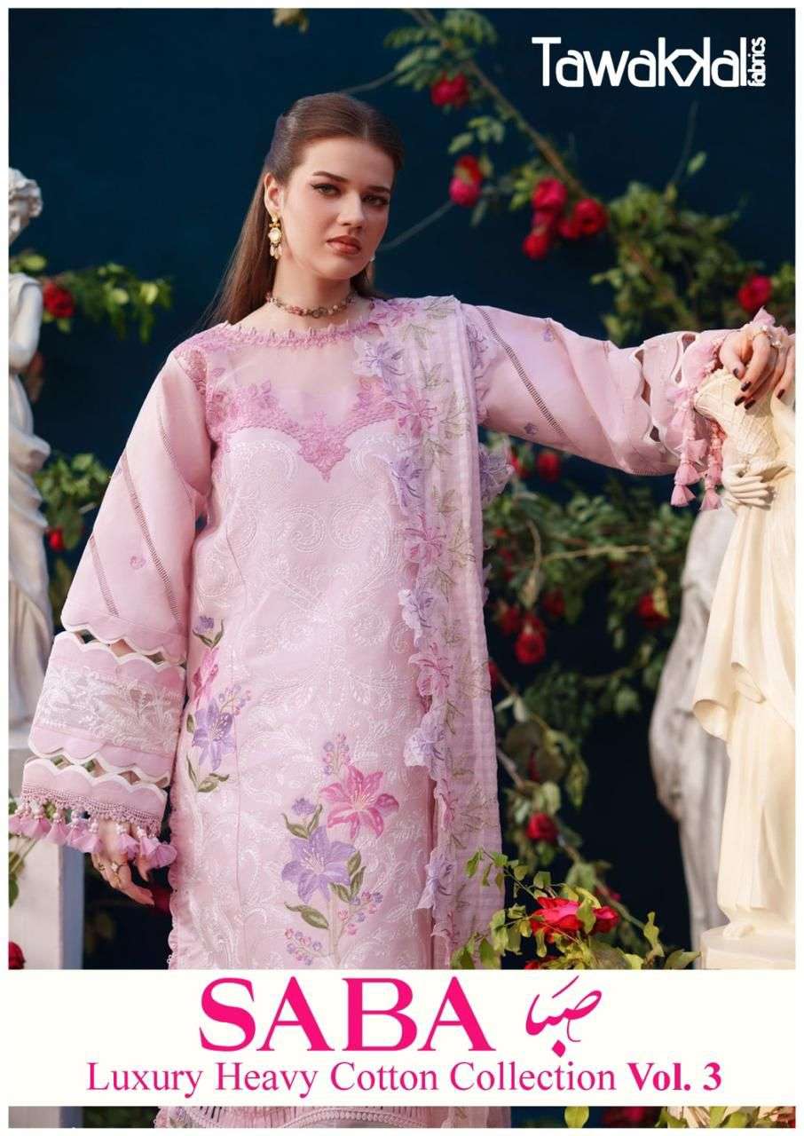 TAWAKKAL FABRICS SABA LUXURY HEAVY READY MADE COTTON COLLECTION VOL 3