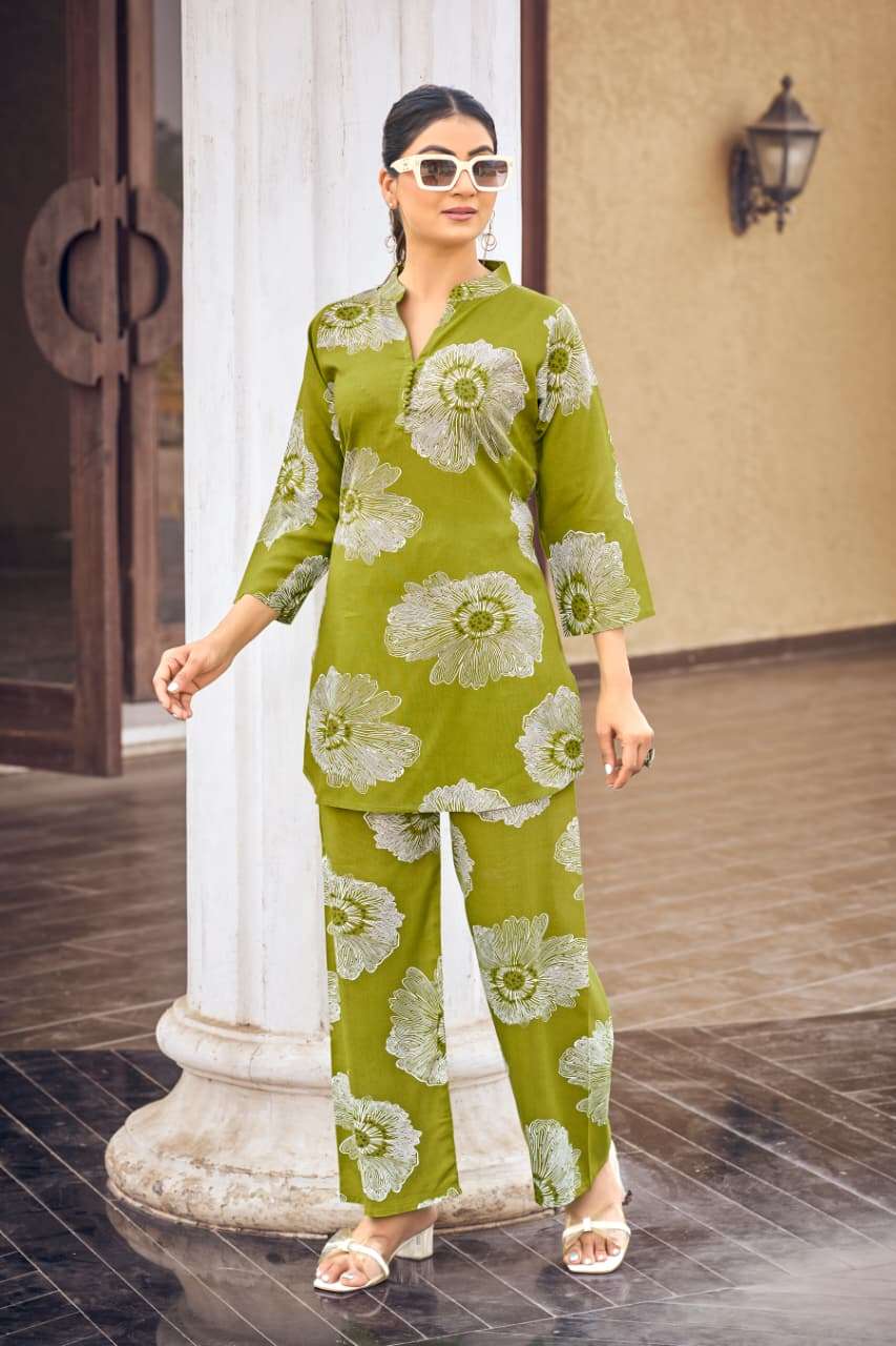 TIPS AND TOPS FASHION BEATS VOL 14 RAYON PRINT FANCY WEAR LADIES CO-ORD SET