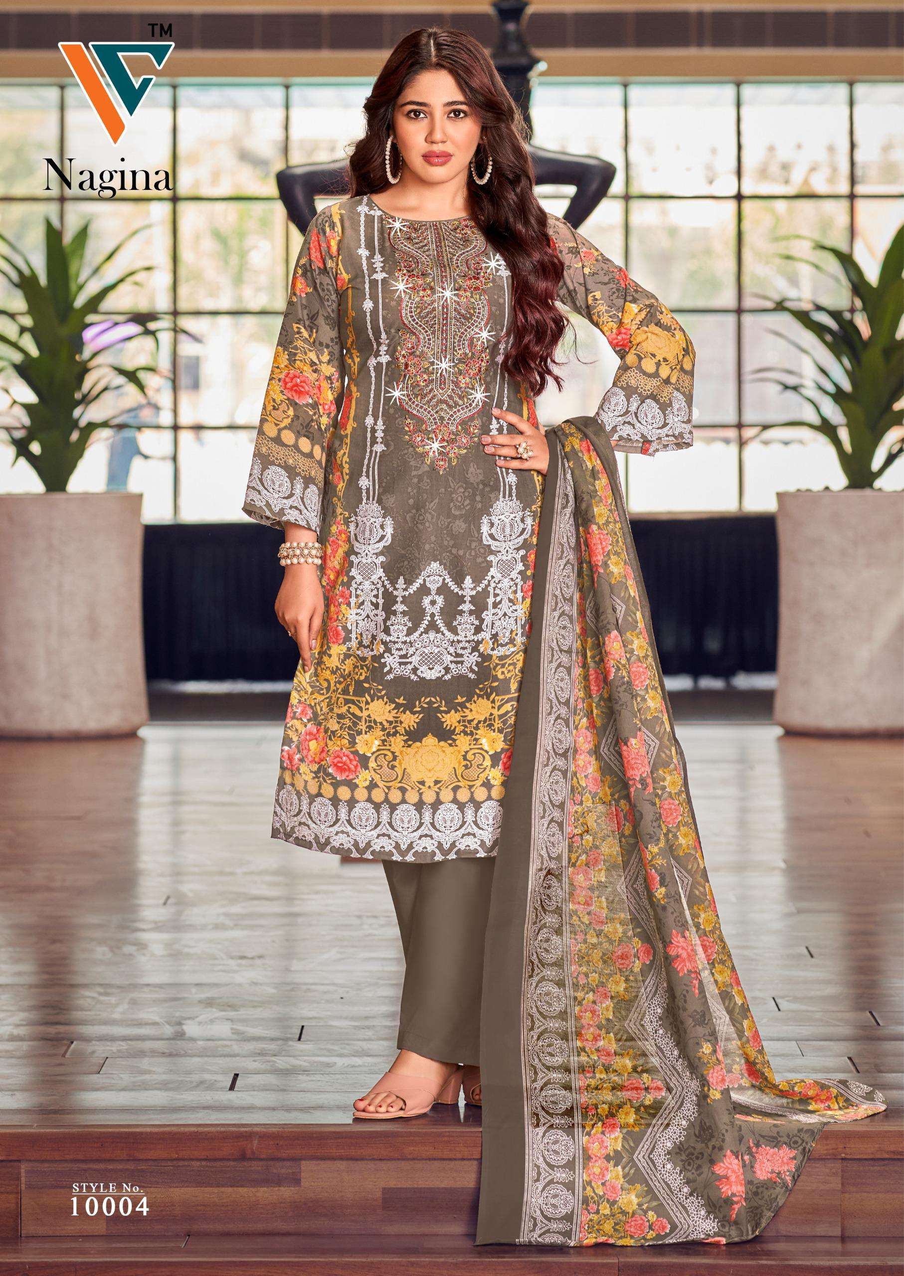 VANDANA‎ CREATION NAGINA‎ VOL 10 COTTON DIGITAL PRINT SALWAR SUITS	