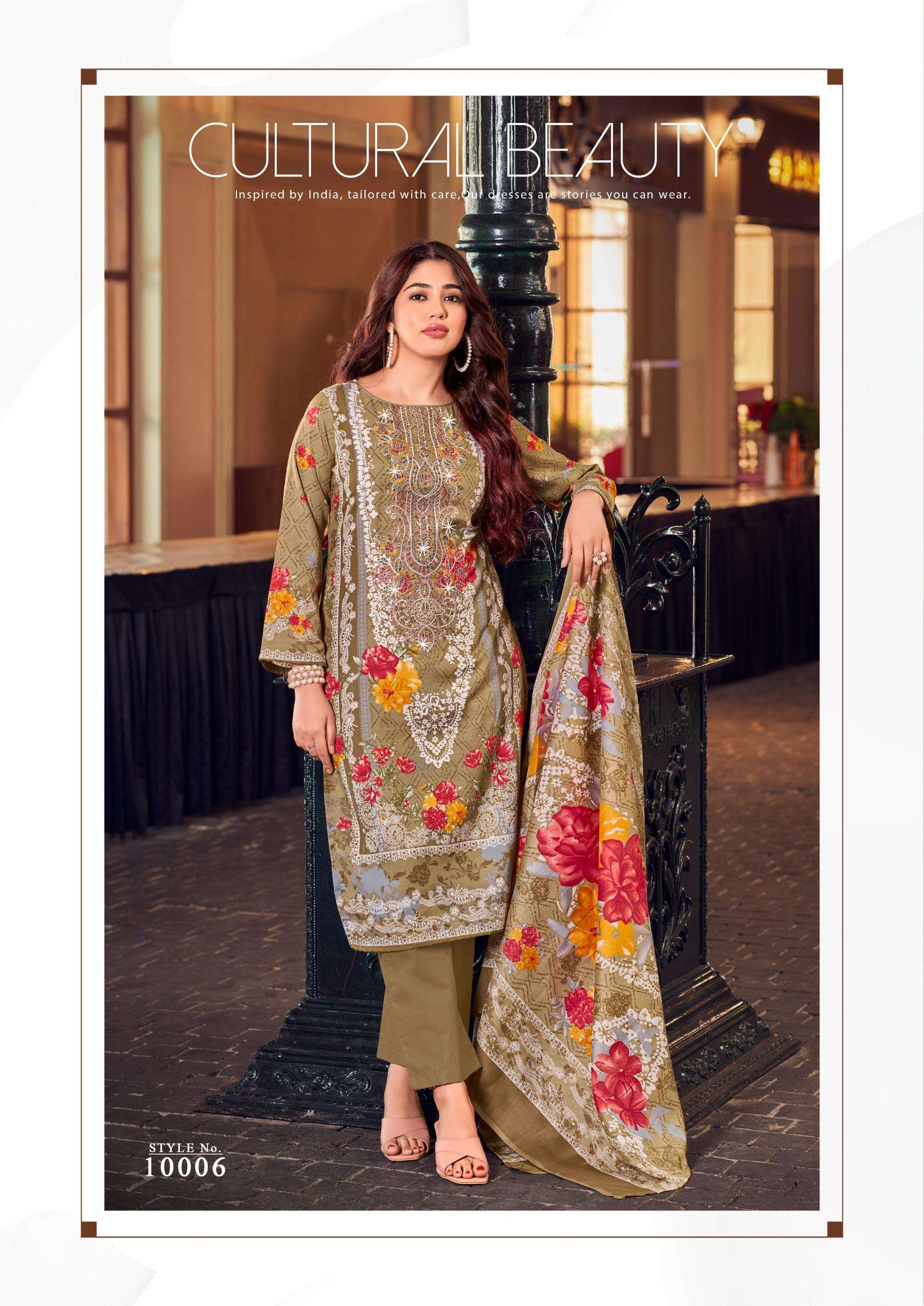 VANDANA‎ CREATION NAGINA‎ VOL 10 COTTON DIGITAL PRINT SALWAR SUITS	