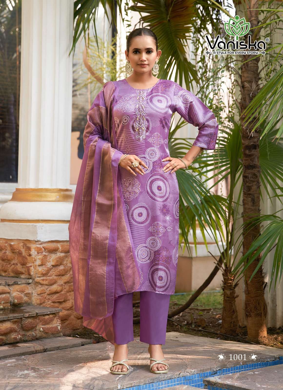 VANISKA TRENDY TRENDY TOUCH VOL 1 STRAIGHT STYLE  KURTI WITH PANT &  DUPATTA SET 