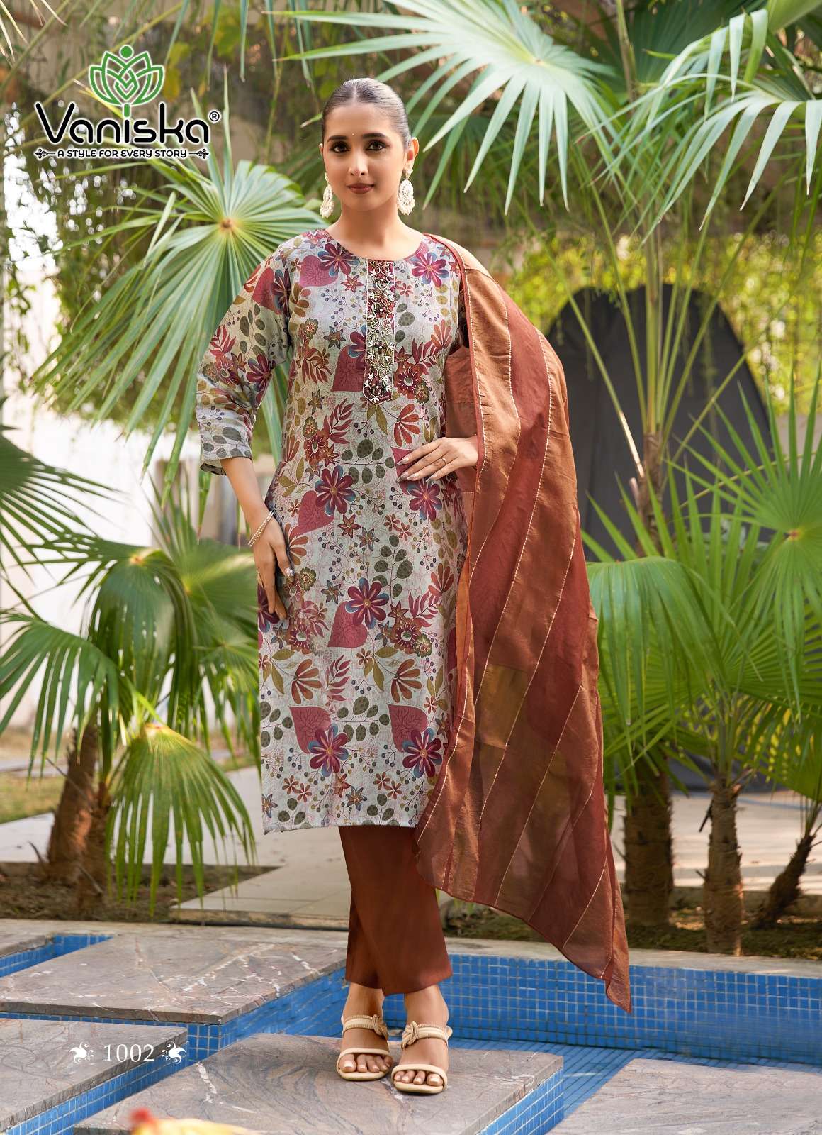 VANISKA TRENDY TRENDY TOUCH VOL 1 STRAIGHT STYLE  KURTI WITH PANT &  DUPATTA SET 