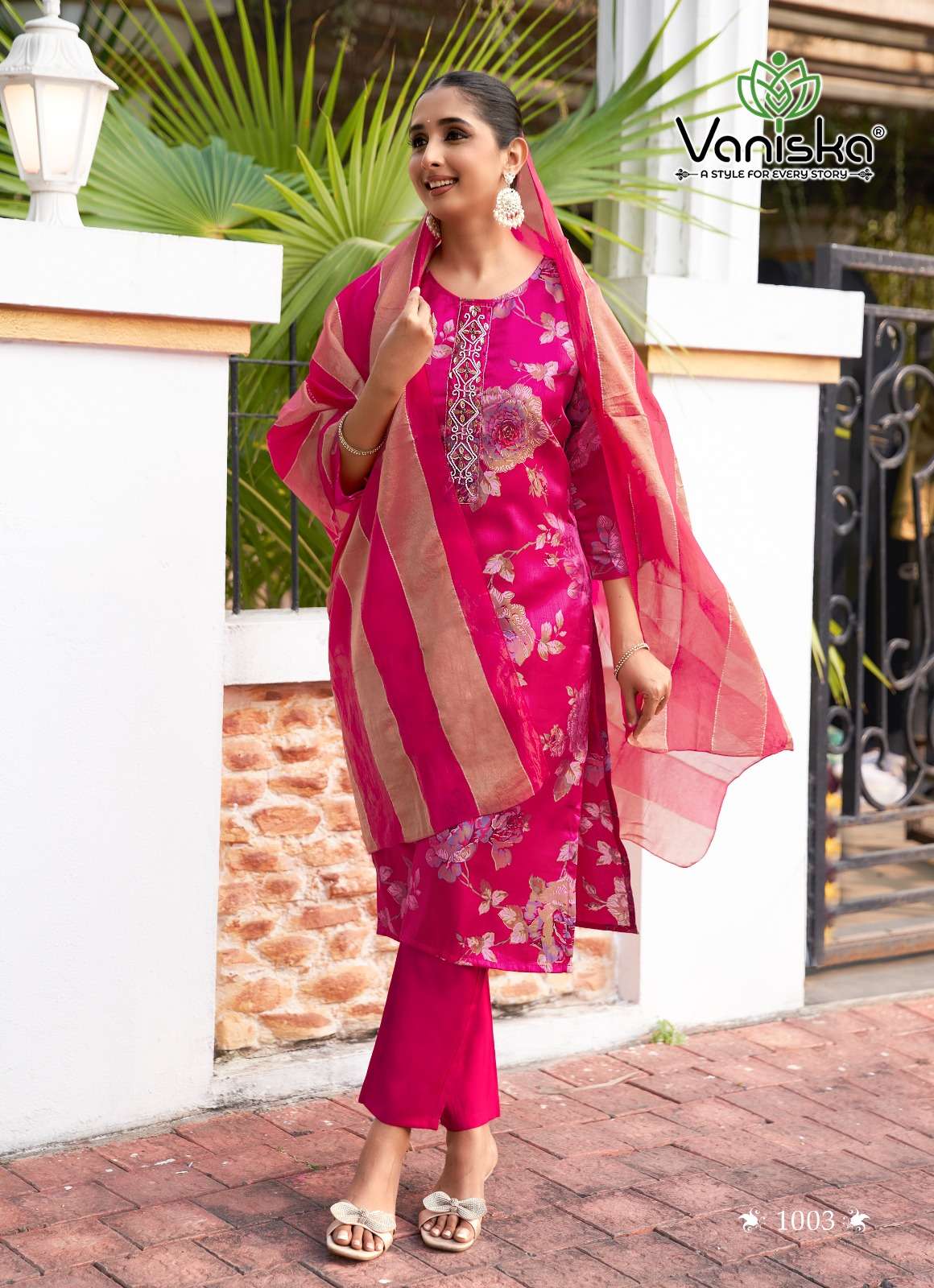 VANISKA TRENDY TRENDY TOUCH VOL 1 STRAIGHT STYLE  KURTI WITH PANT &  DUPATTA SET 