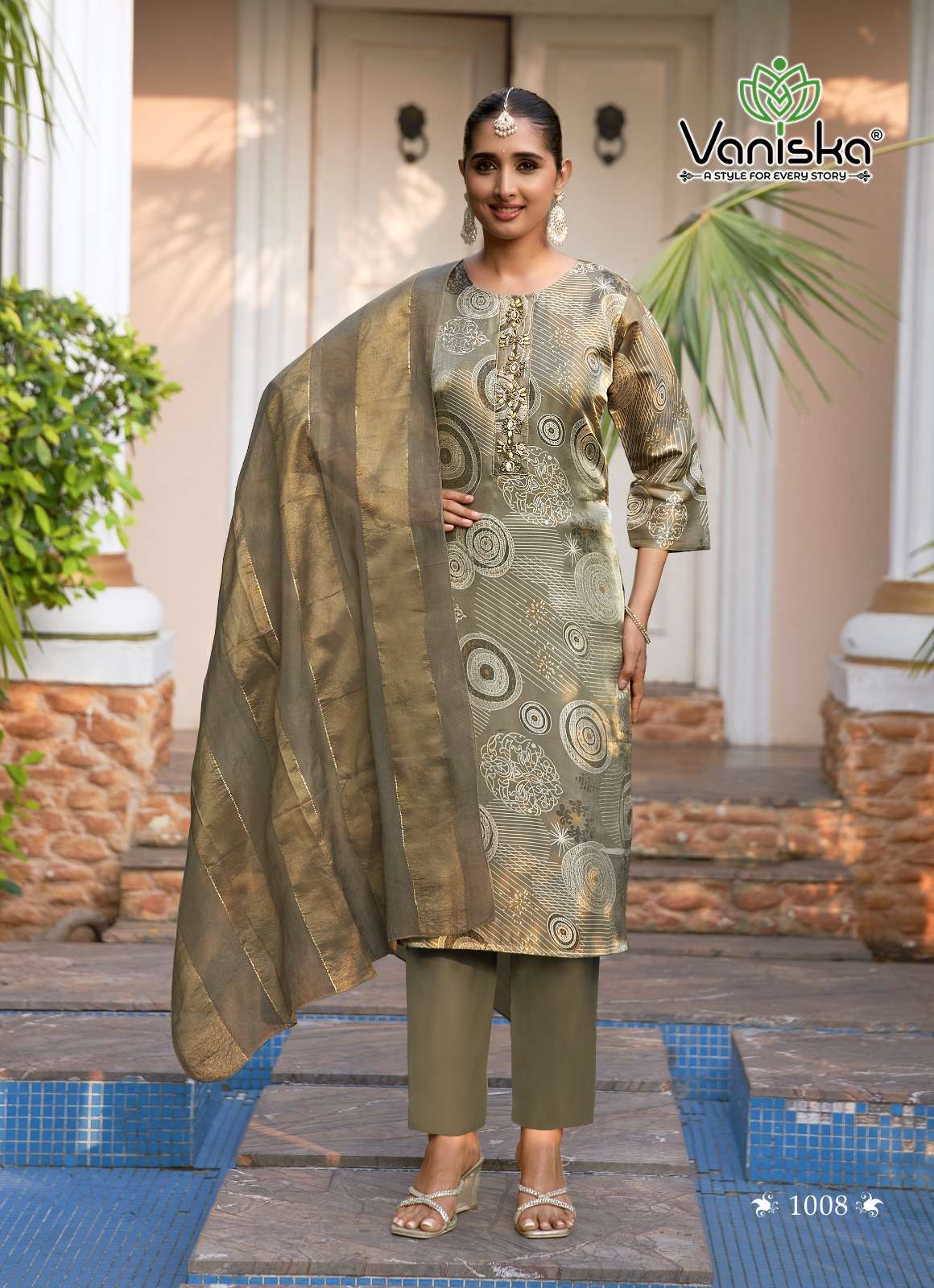 VANISKA TRENDY TRENDY TOUCH VOL 1 STRAIGHT STYLE  KURTI WITH PANT &  DUPATTA SET 