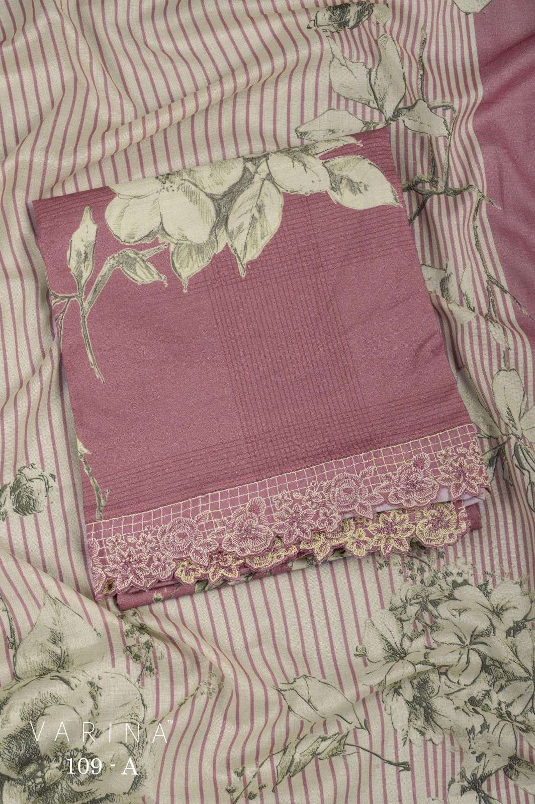 VARINA FAB D NO 109 COTTON DIGITAL PRINT WITH EMBROIDERY WORK SUIT