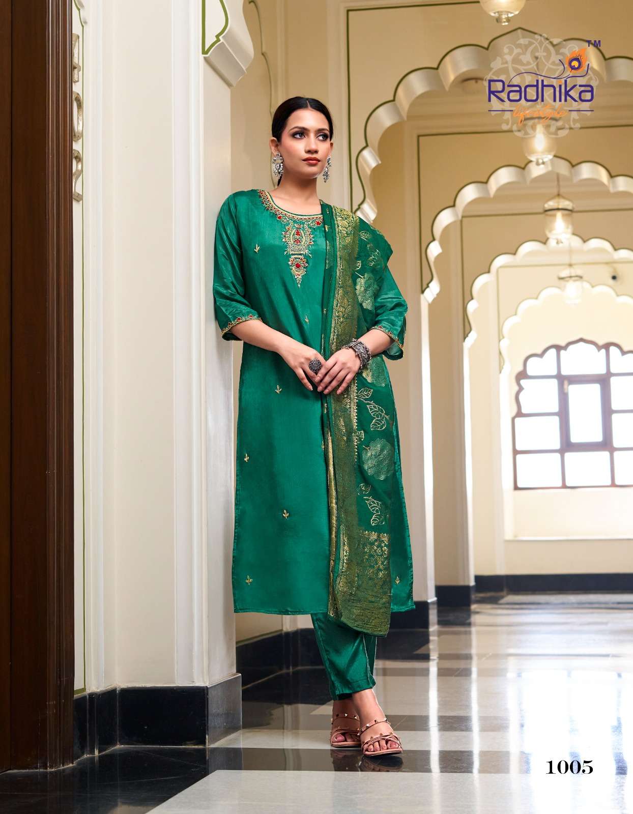 RADHIKA LIFE STYLE KARISHMA VOL 1  SILK WITH HEAVY EMBROIDERY DESIGNER LADIES SUIT