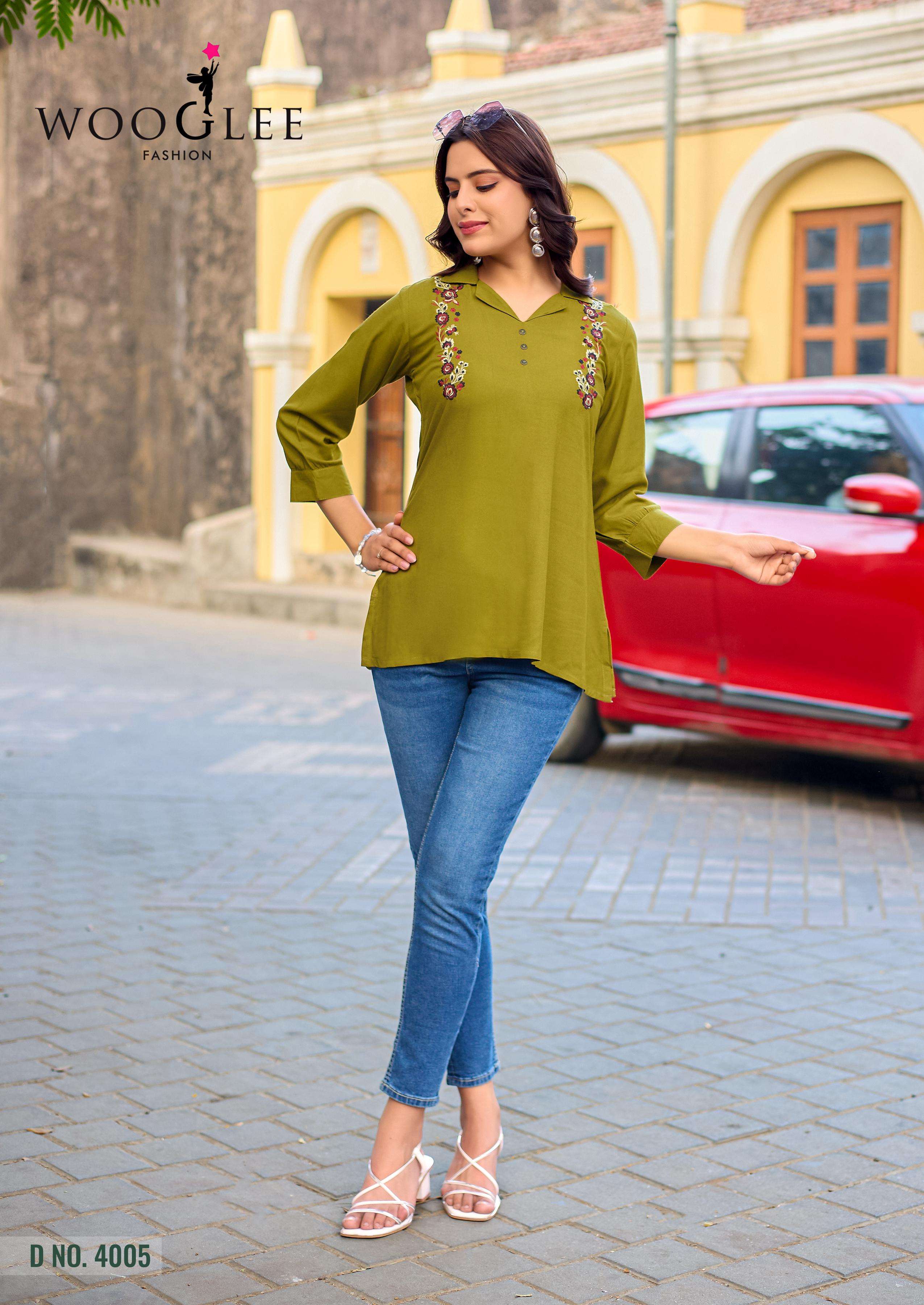 WOOGLEE LIYANA RAYON FANCY WESTERN WEAR LADIES TOP 