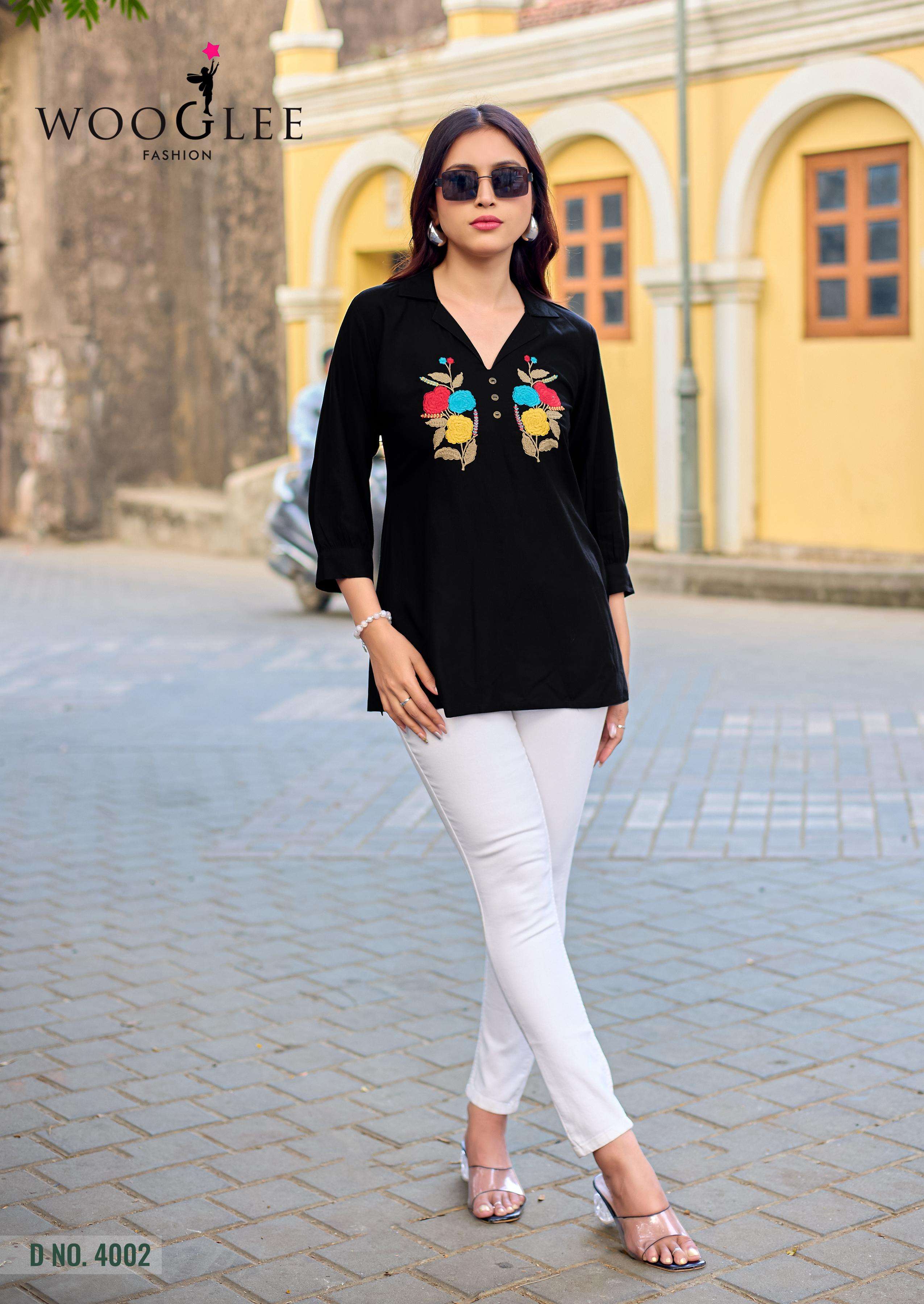WOOGLEE LIYANA RAYON FANCY WESTERN WEAR LADIES TOP 