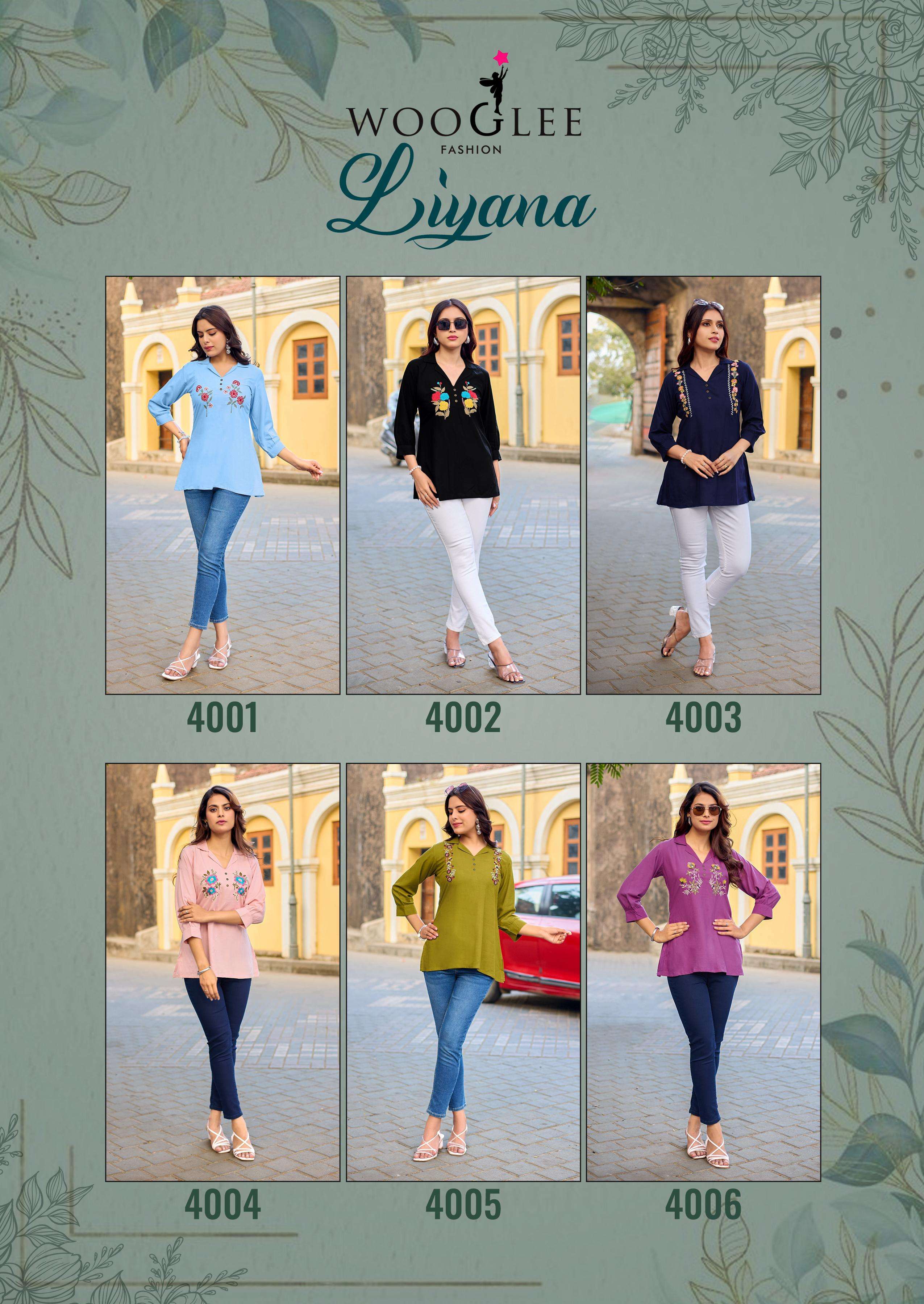 WOOGLEE LIYANA RAYON FANCY WESTERN WEAR LADIES TOP 