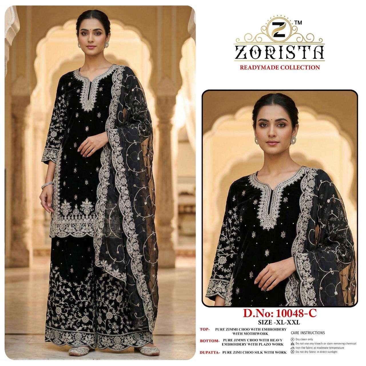 ZORISTA D NO 10048 JIMMY SILK WITH EMBROIDERY DESIGNER SUIT