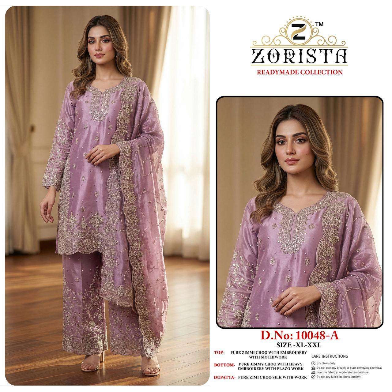 ZORISTA D NO 10048 JIMMY SILK WITH EMBROIDERY DESIGNER SUIT