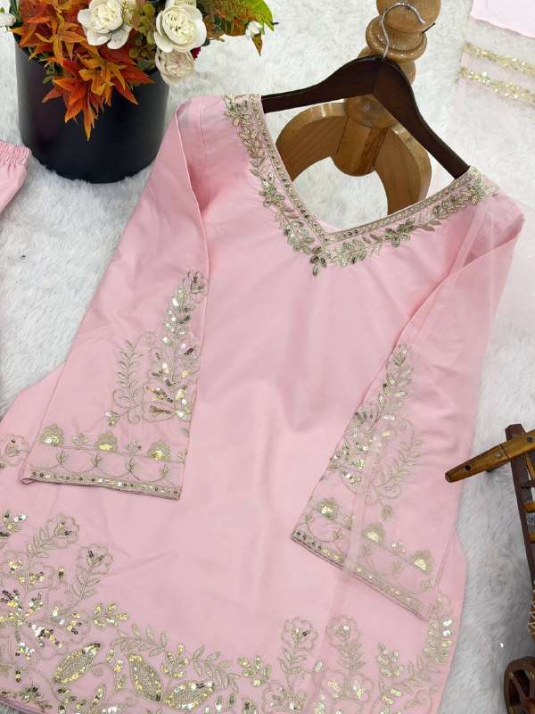 ZSR 3125 CREPE SILK BEAUTIFUL DESIGNER LOOK LADIES SUIT