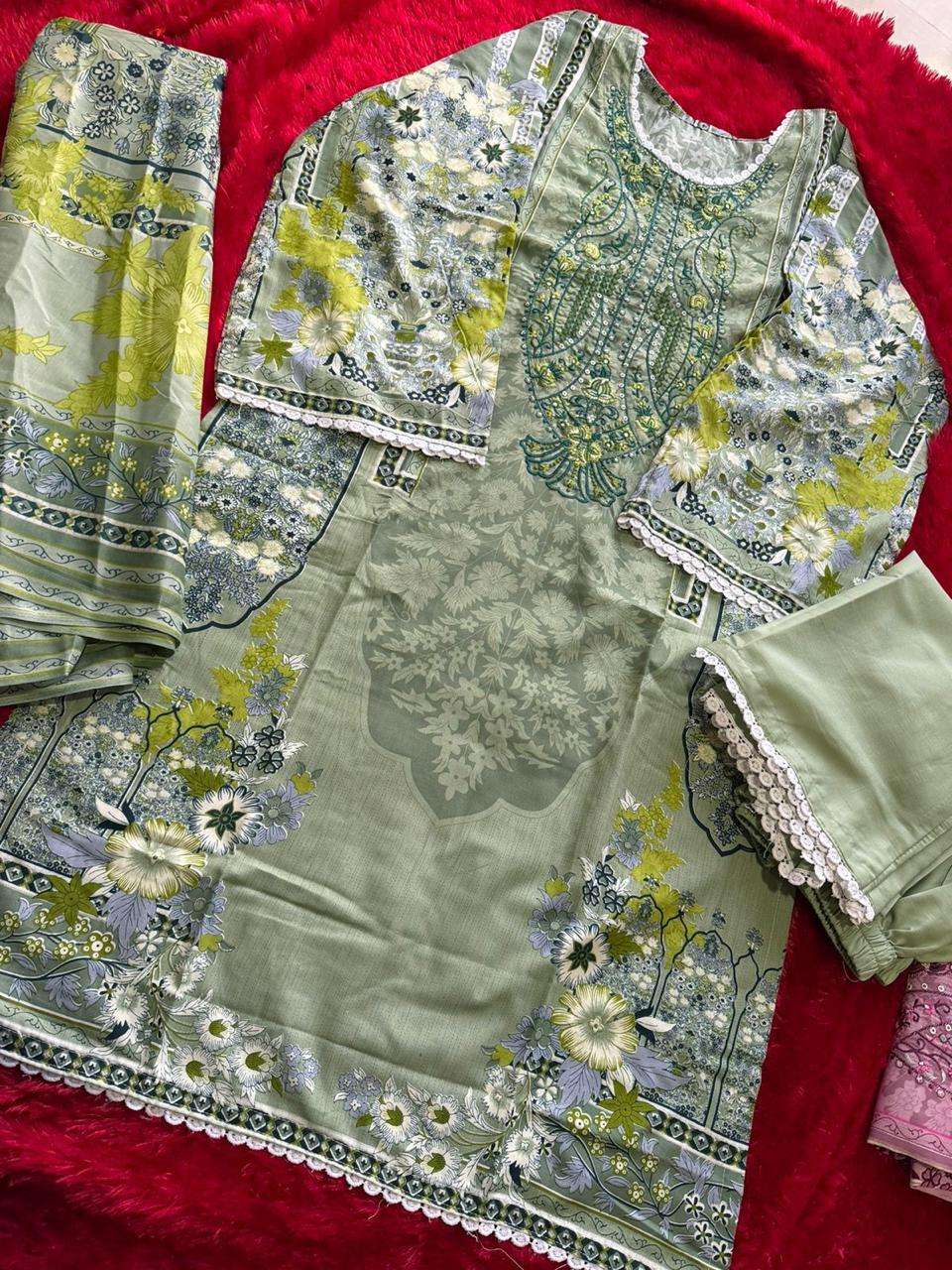 AALIZ PRINTS SANA SAFINAZ VOL 1 COTTON DIGITAL STYLE PRINT SALWAR SUIT