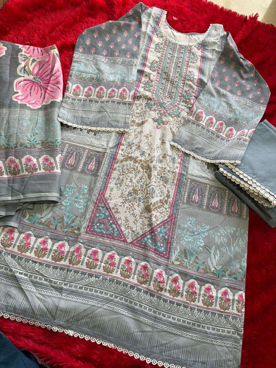 AALIZ PRINTS SANA SAFINAZ VOL 1 COTTON DIGITAL STYLE PRINT SALWAR SUIT