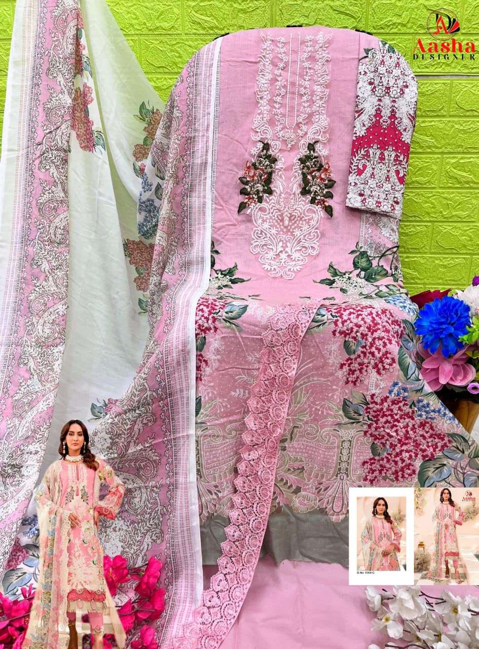 AASHA DESIGNER NEEDLE WONDER LAWN COLLECTION VOL 7 