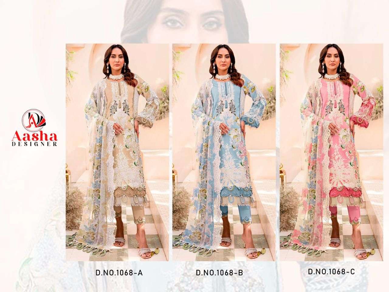 AASHA DESIGNER NEEDLE WONDER LAWN COLLECTION VOL 7 