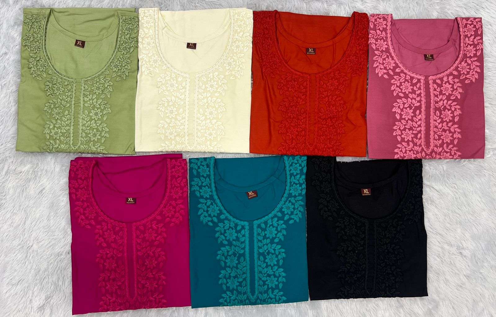 AI FASHION CHARMI VOL 2 RAYON FANCY CHIKANKARI WORK SHORT KURTI 