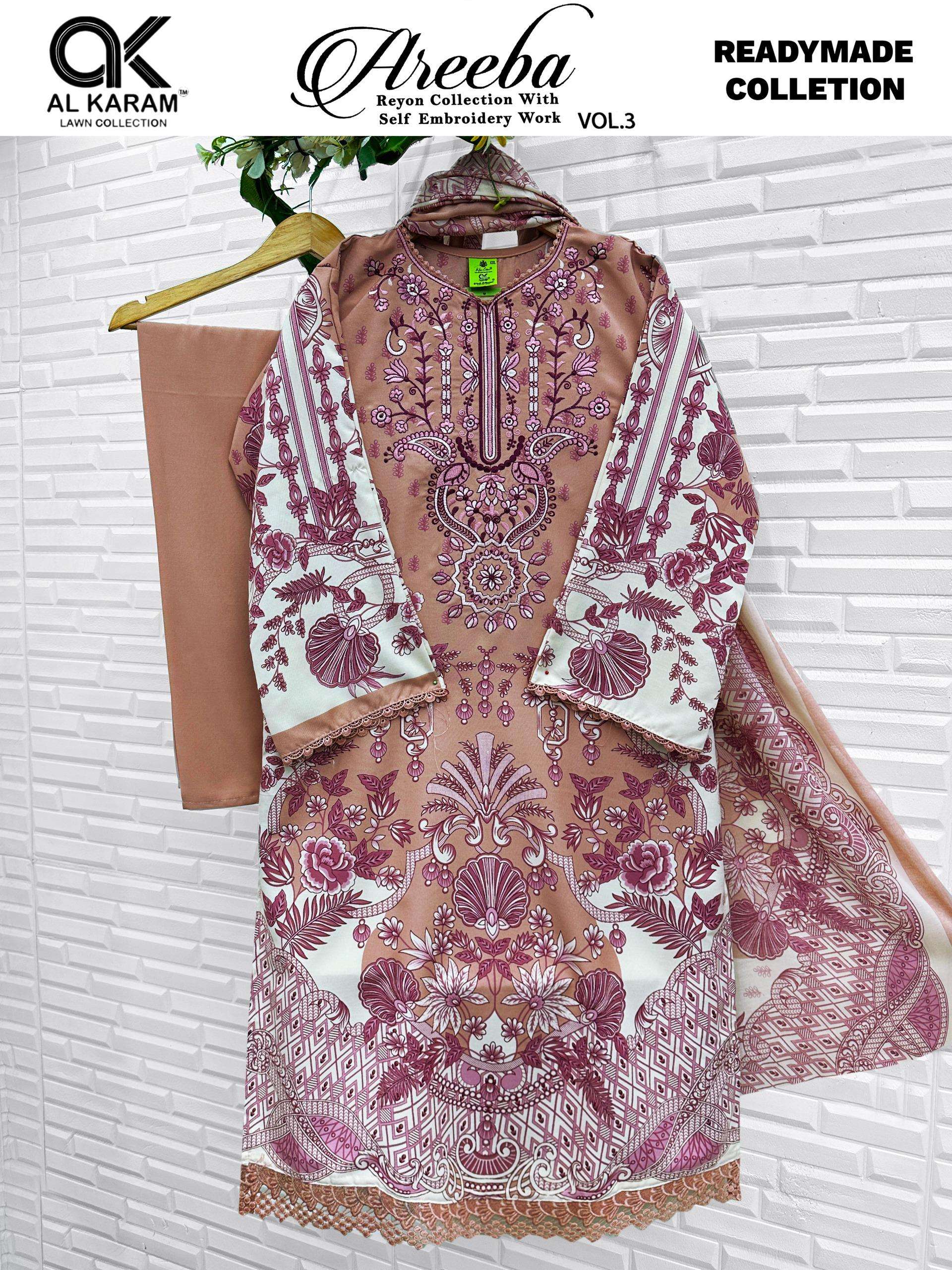 AL KARAM AREEBA VOL 3 READY MADE COLLECTION 