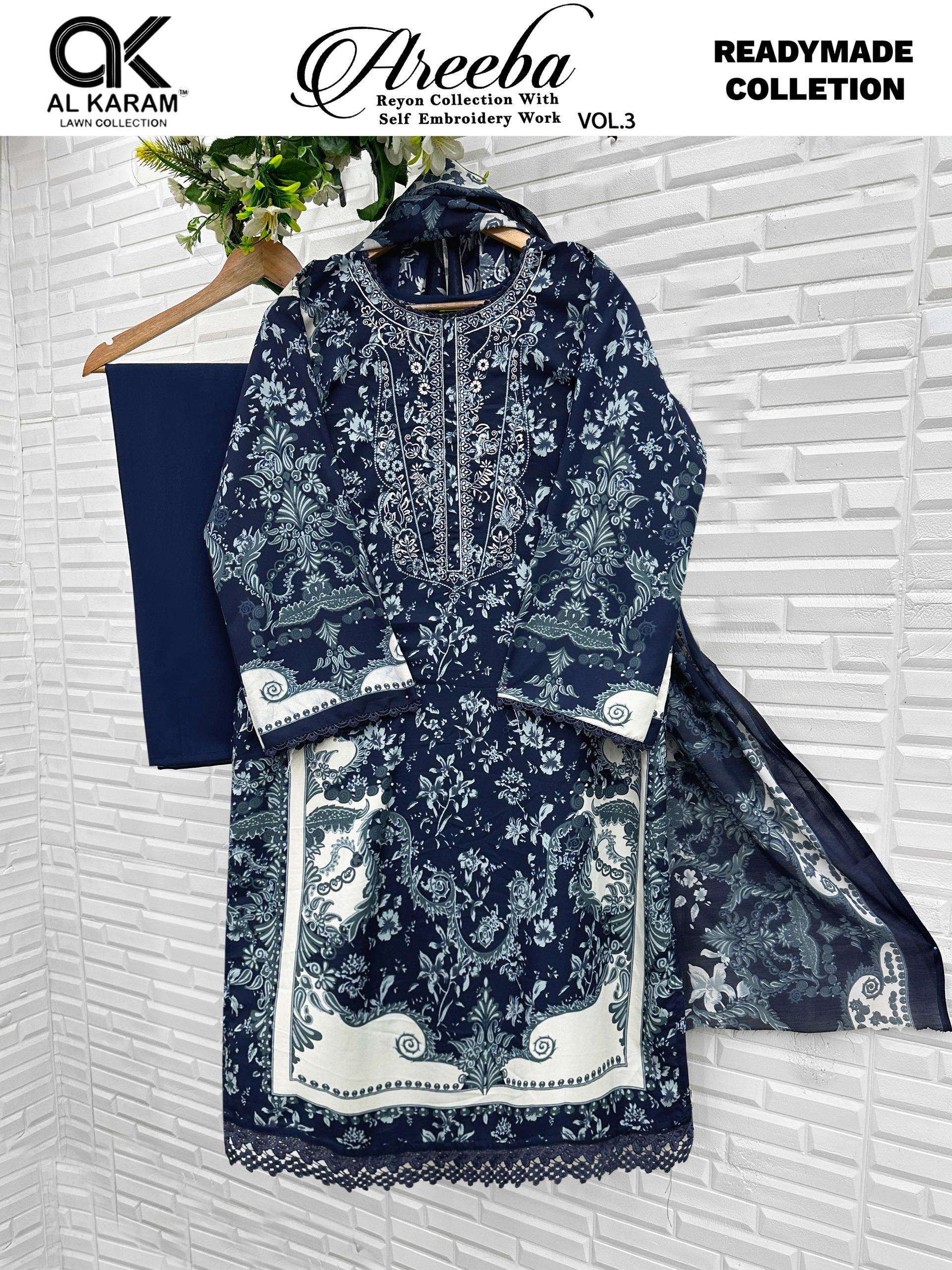 AL KARAM AREEBA VOL 3 READY MADE COLLECTION 