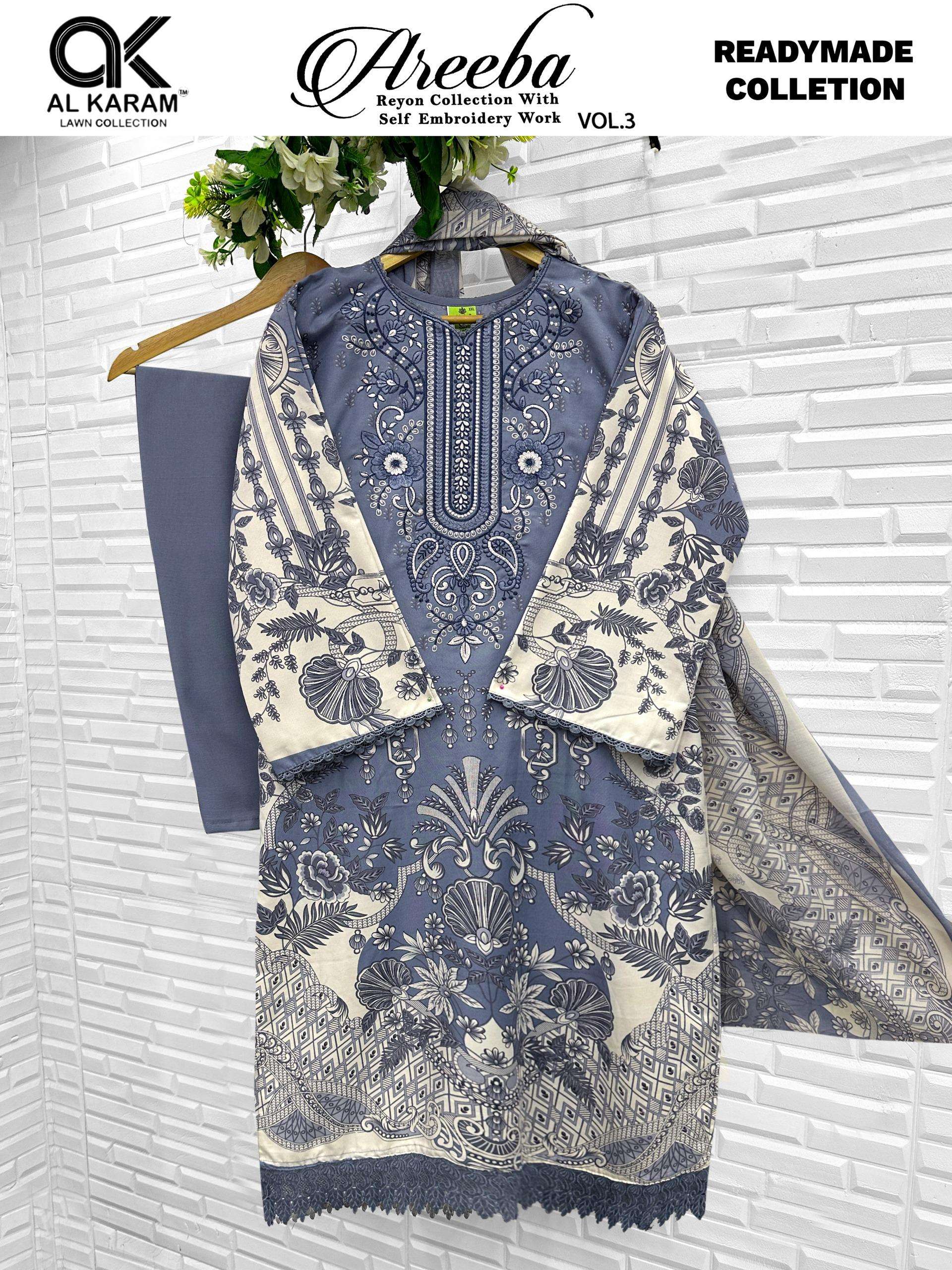 AL KARAM AREEBA VOL 3 READY MADE COLLECTION 