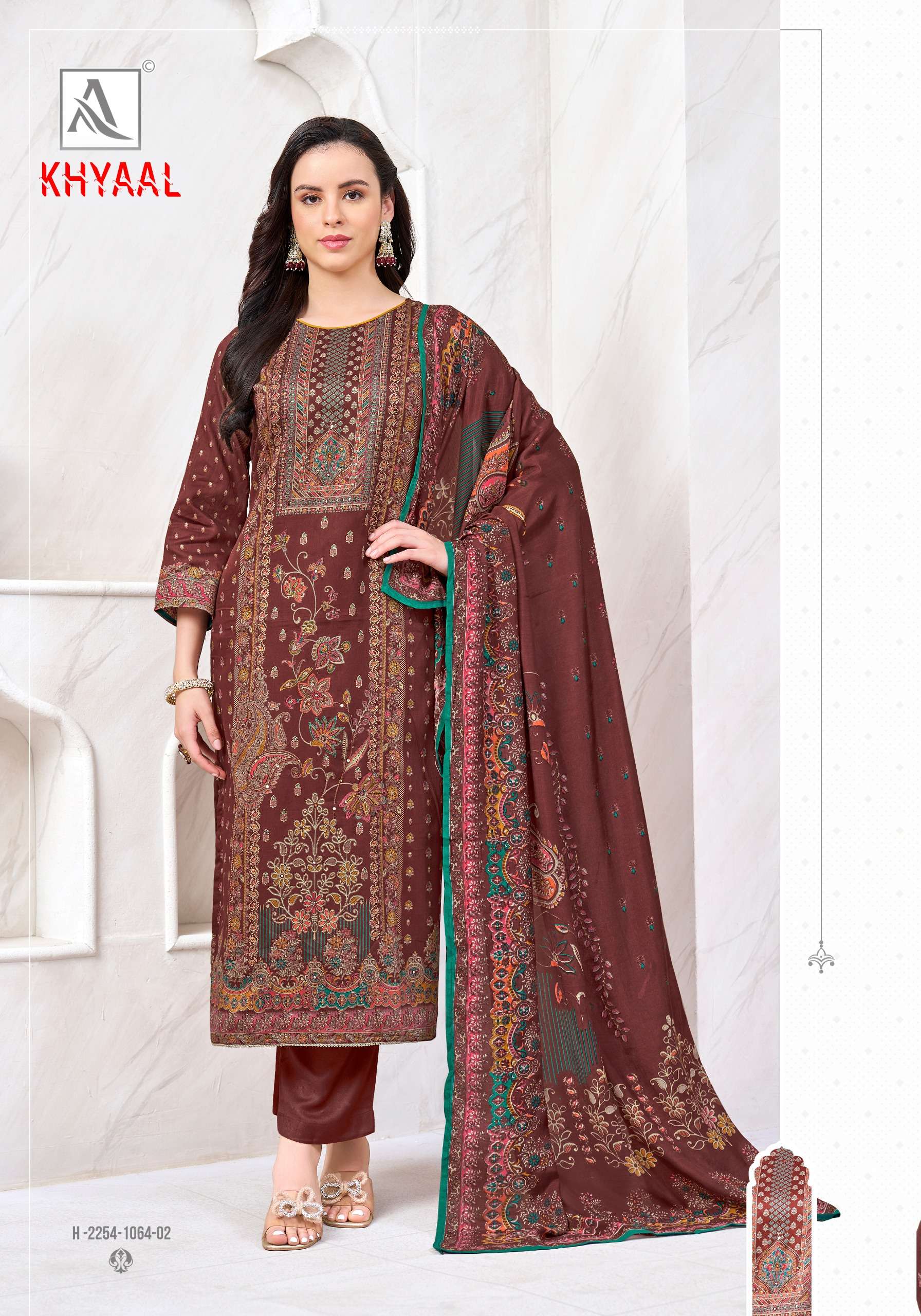 ALOK SUITS KHYAAL JAM COTTON PRINT WITH FANCY HAND WORK SUIT