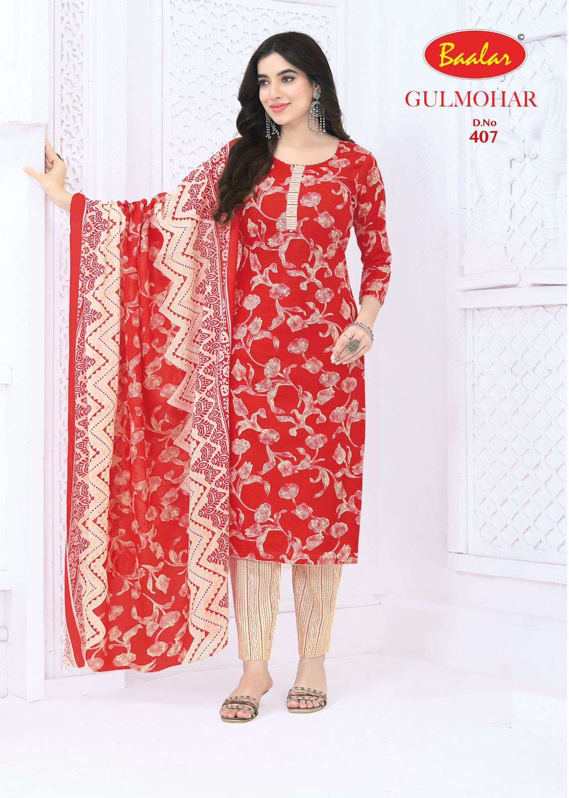 BAALAR GULMOHAR VOL 4 LAWN COTTON DIGITAL PRINT SALWAR SUIT
