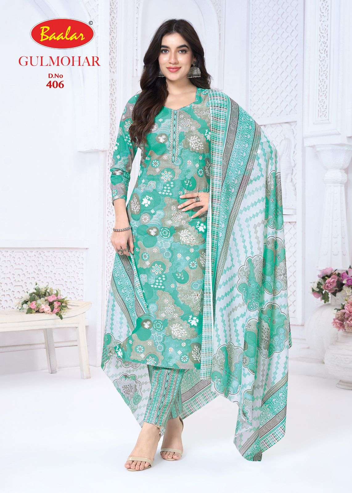 BAALAR GULMOHAR VOL 4 LAWN COTTON DIGITAL PRINT SALWAR SUIT