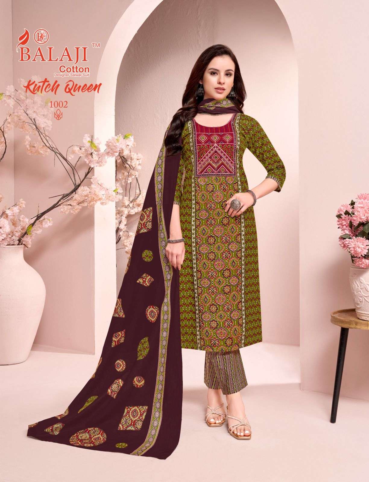 BALAJI COTTON KUTCH QUEEN VOL 1 COTTON PRINTED READY MADE LADIES SUIT