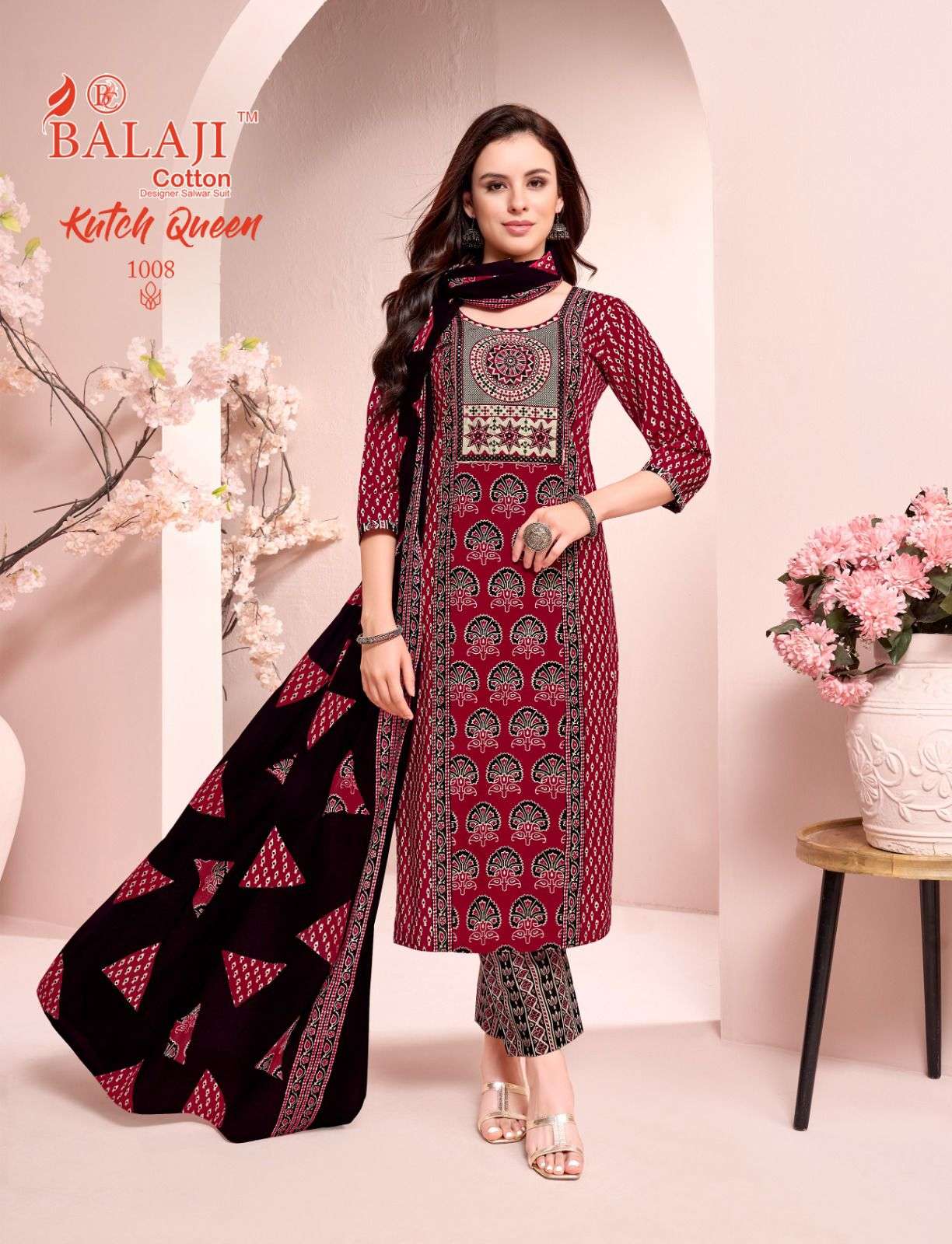 BALAJI COTTON KUTCH QUEEN VOL 1 COTTON PRINTED READY MADE LADIES SUIT