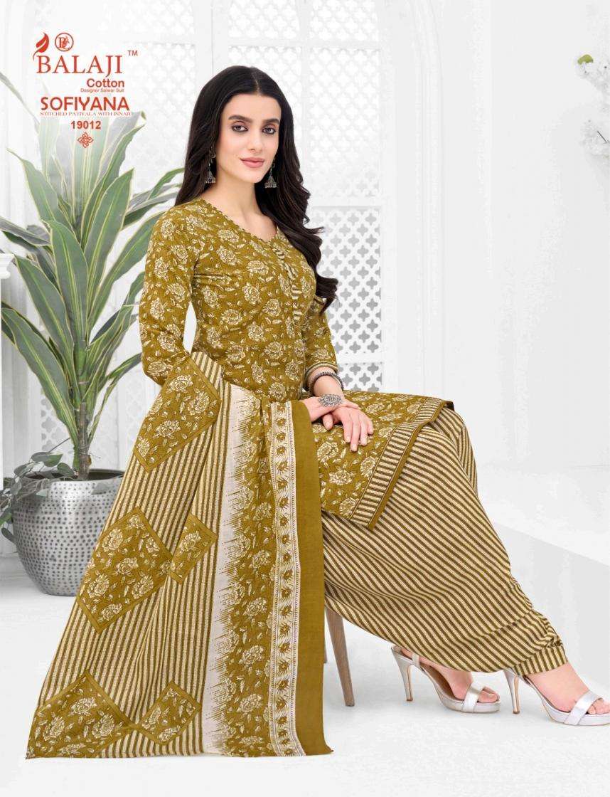 BALAJI COTTON SOFIYANA VOL 19 COTTON READY MADE PATIYALA SUIT