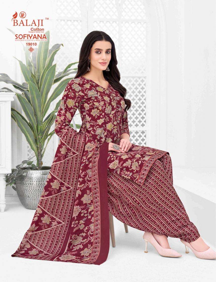 BALAJI COTTON SOFIYANA VOL 19 COTTON READY MADE PATIYALA SUIT