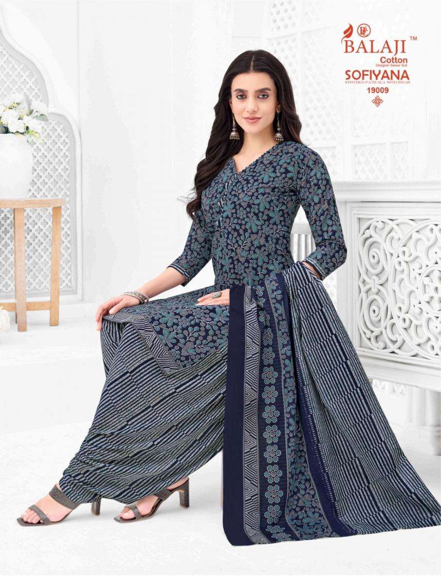BALAJI COTTON SOFIYANA VOL 19 COTTON READY MADE PATIYALA SUIT