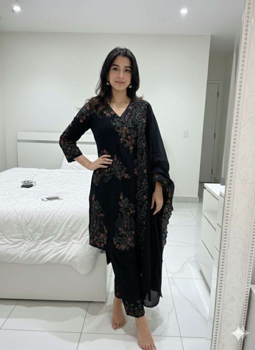 BE 449 SILK HEAVY DESIGNER WORK TOP PLAZZO AND DUPATTA SET