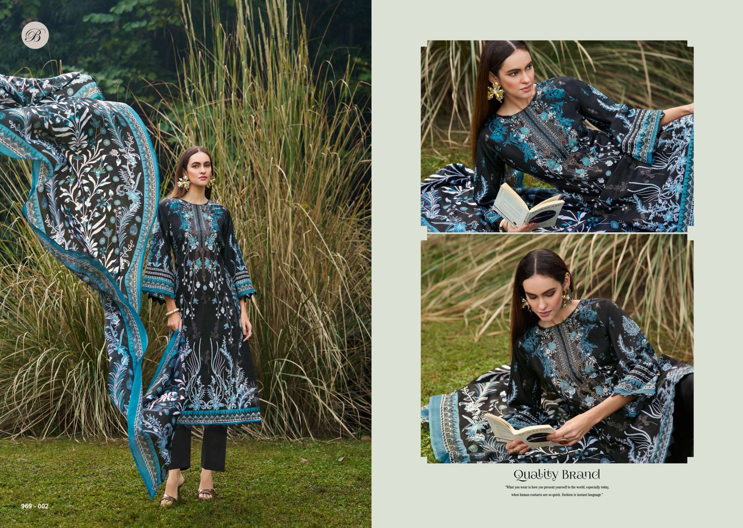 BELLIZA DESIGNER STUDIO NAIRA VOL 138 COTTON DIGITAL PRINT WITH FANCY WORK SUIT