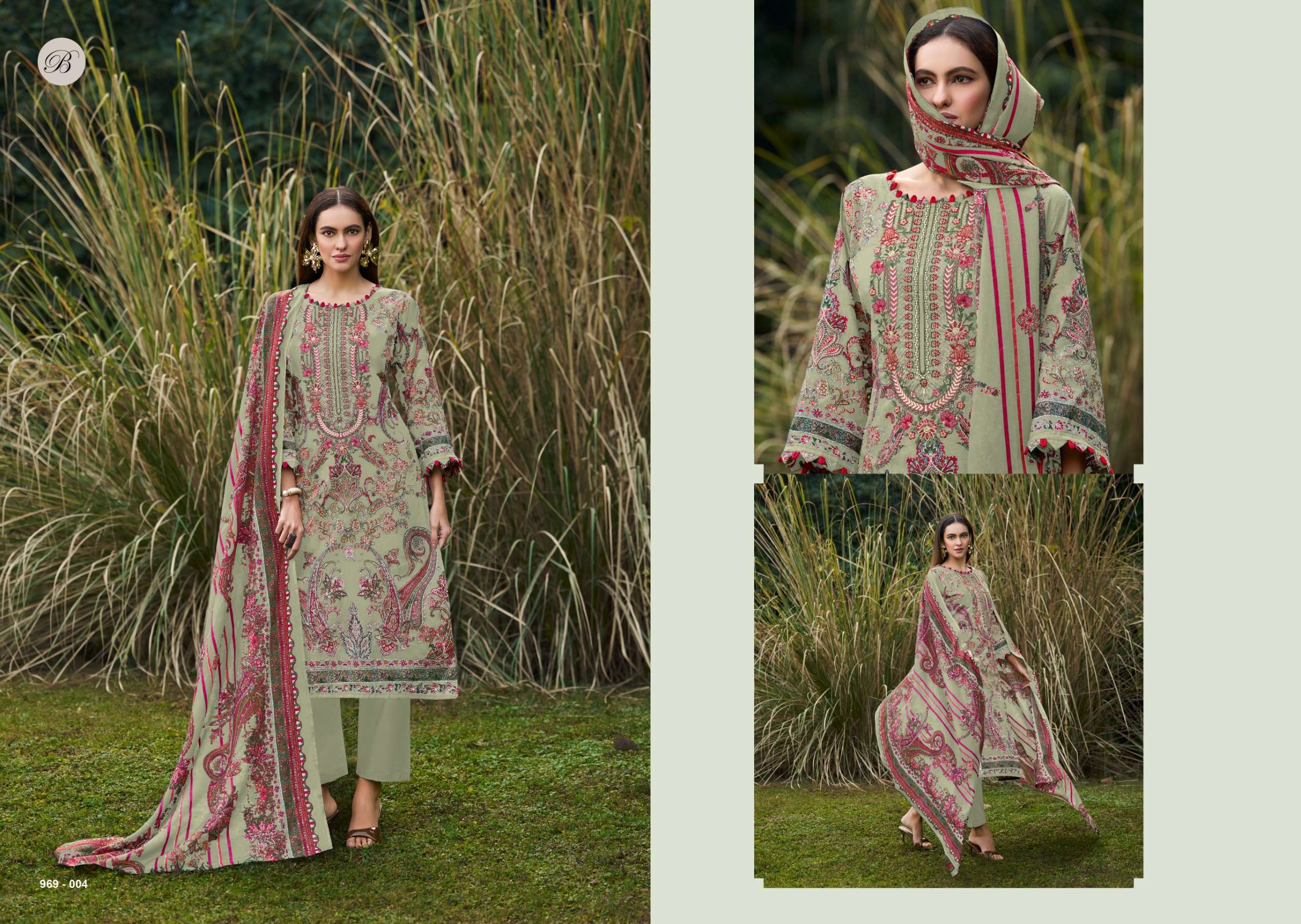 BELLIZA DESIGNER STUDIO NAIRA VOL 138 COTTON DIGITAL PRINT WITH FANCY WORK SUIT