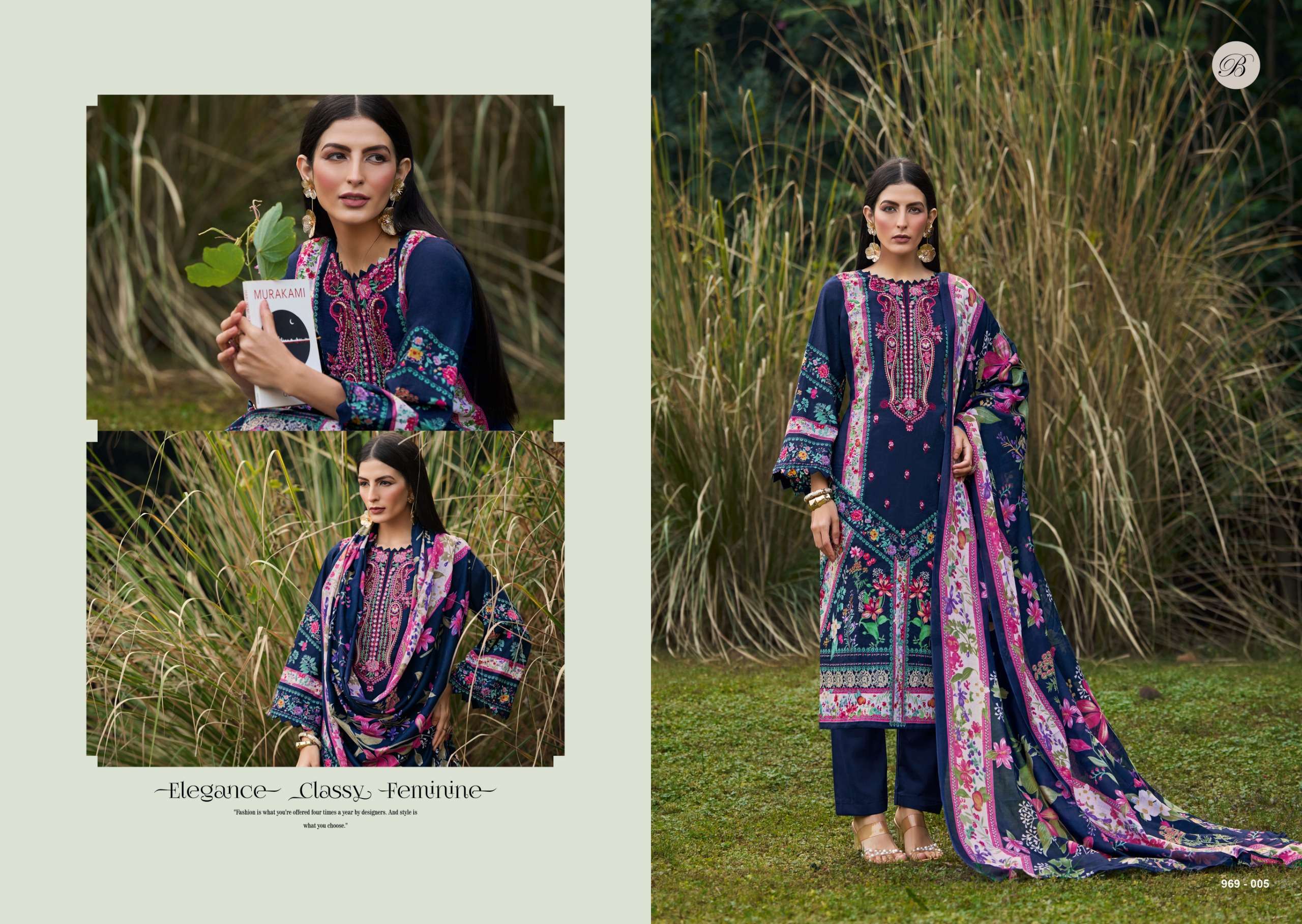 BELLIZA DESIGNER STUDIO NAIRA VOL 138 COTTON DIGITAL PRINT WITH FANCY WORK SUIT
