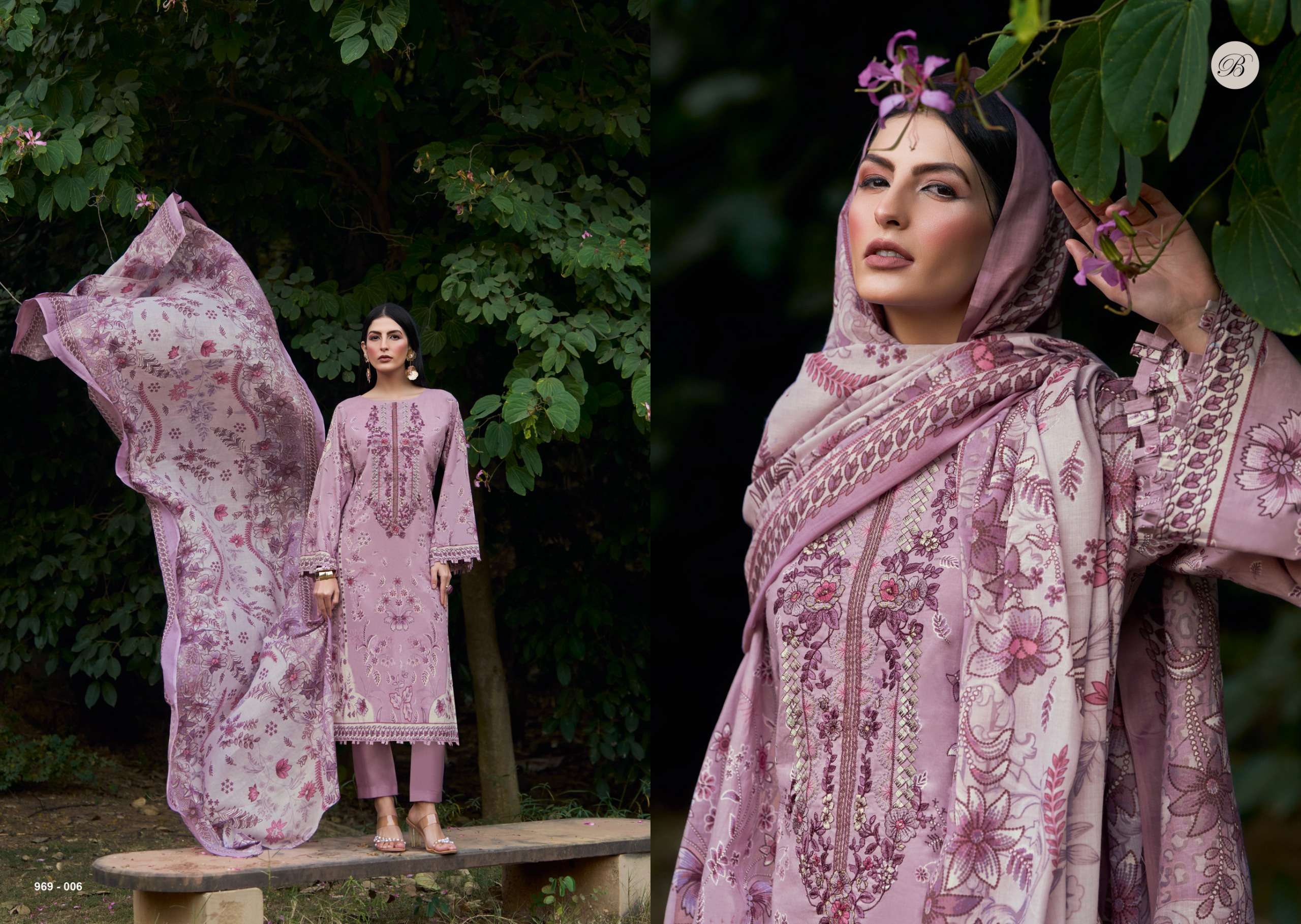 BELLIZA DESIGNER STUDIO NAIRA VOL 138 COTTON DIGITAL PRINT WITH FANCY WORK SUIT